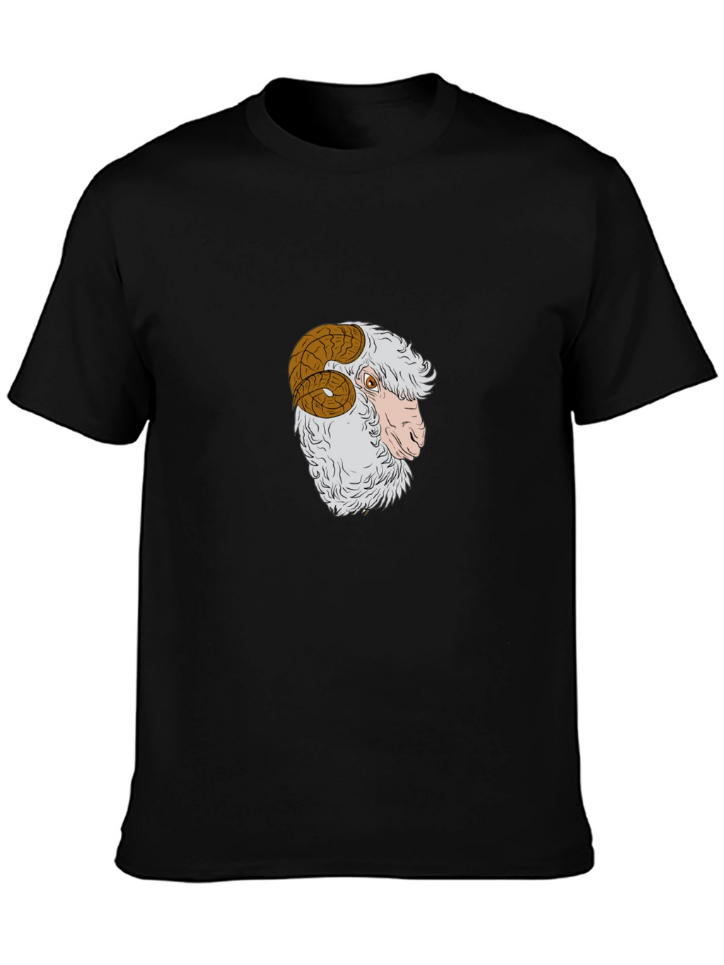Ram Graphic Tee - Stylish Black Cotton T-Shirt