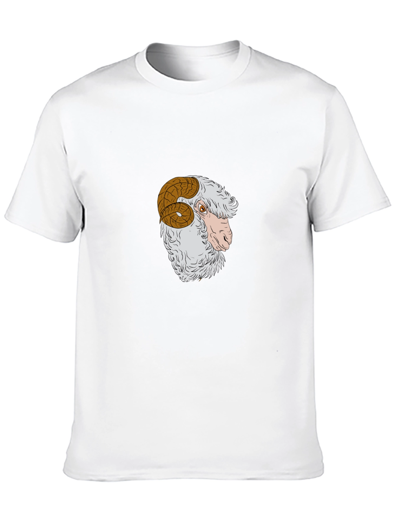 Ram Graphic Tee - Stylish Black Cotton T-Shirt