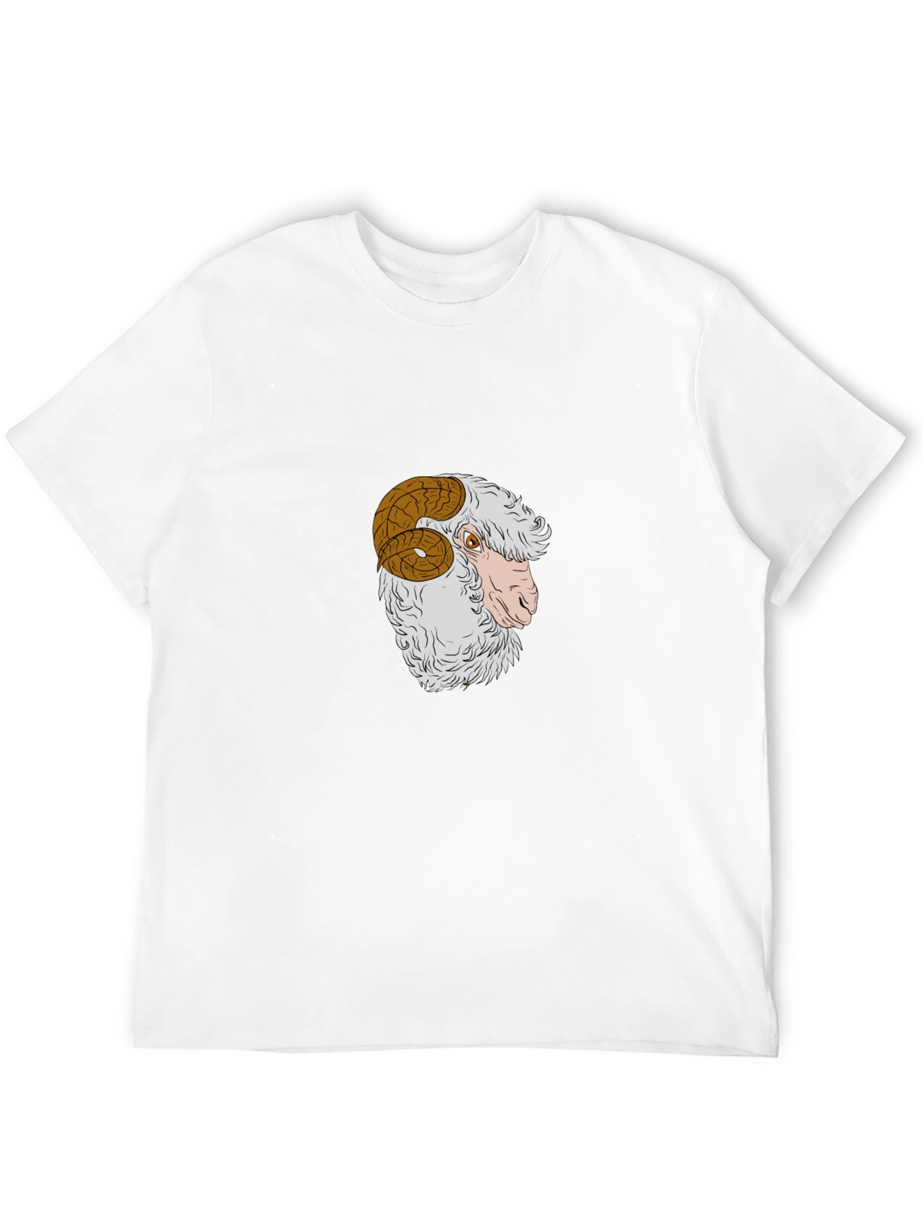 Ram Graphic Tee - Stylish Black Cotton T-Shirt