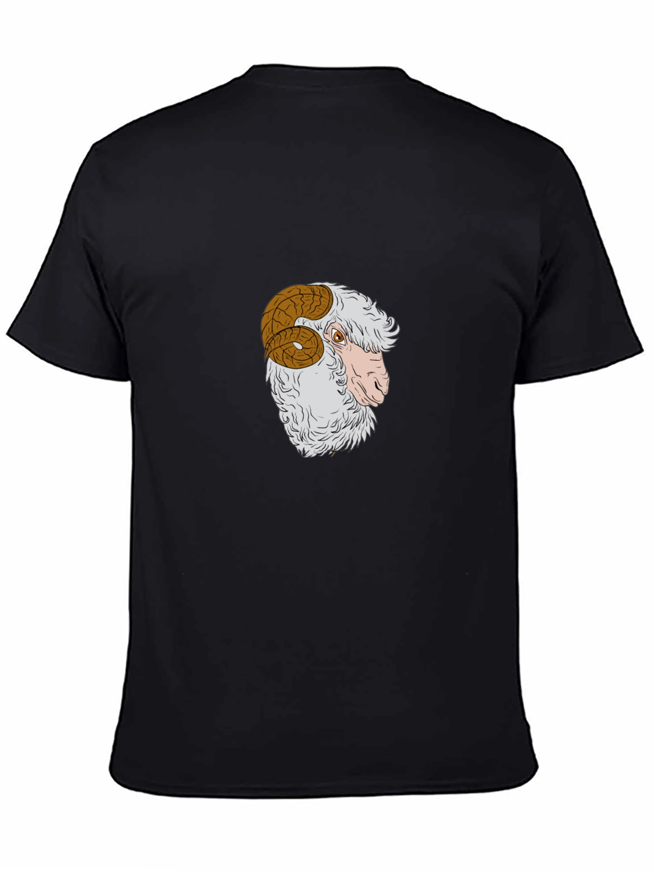 Ram Graphic Tee - Stylish Black Cotton T-Shirt