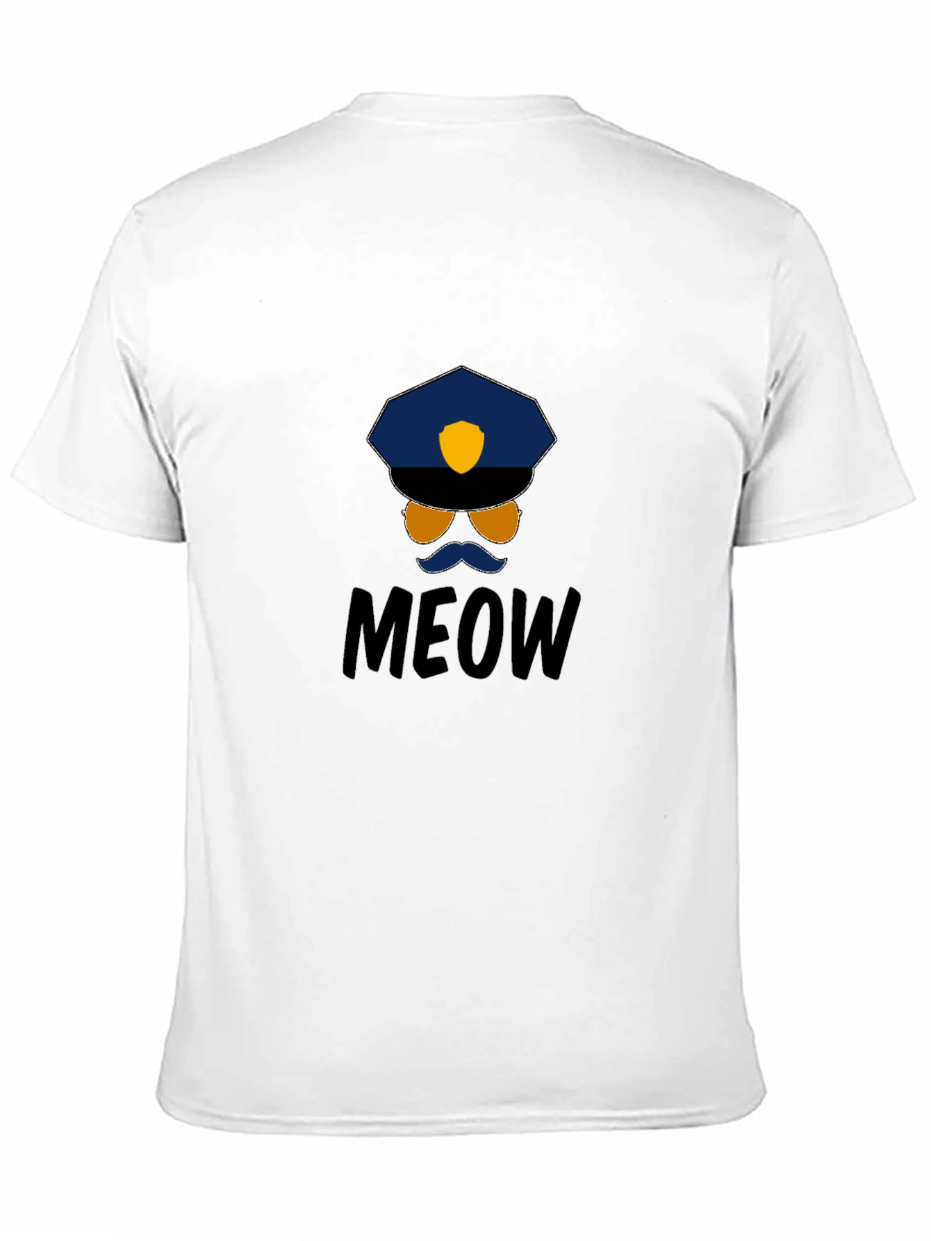Meow Cop T-Shirt: Humorous Graphic Tee