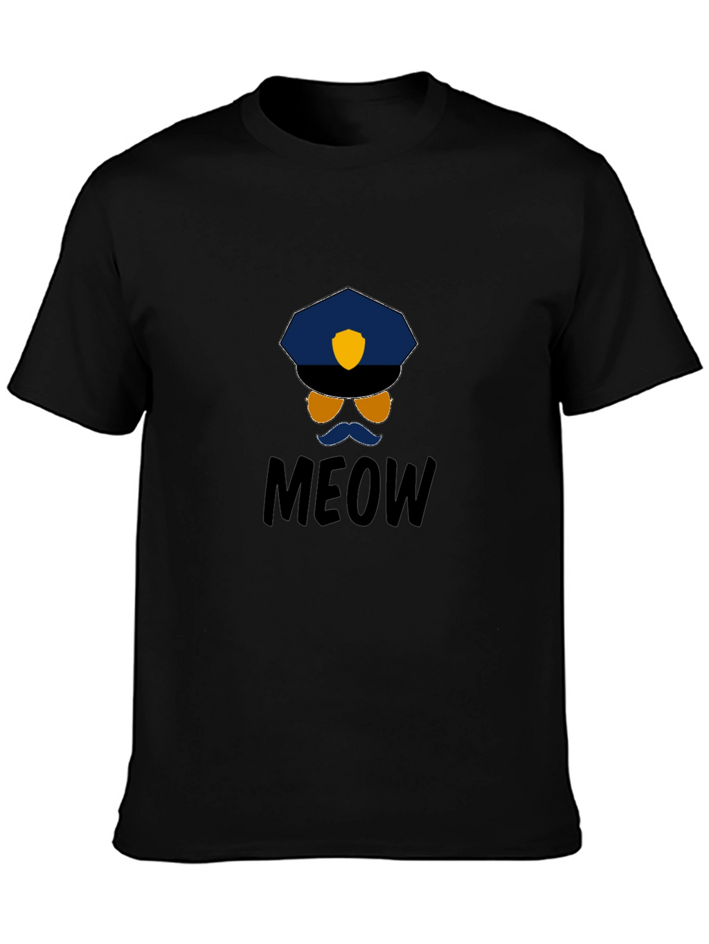 Meow Cop T-Shirt: Humorous Graphic Tee