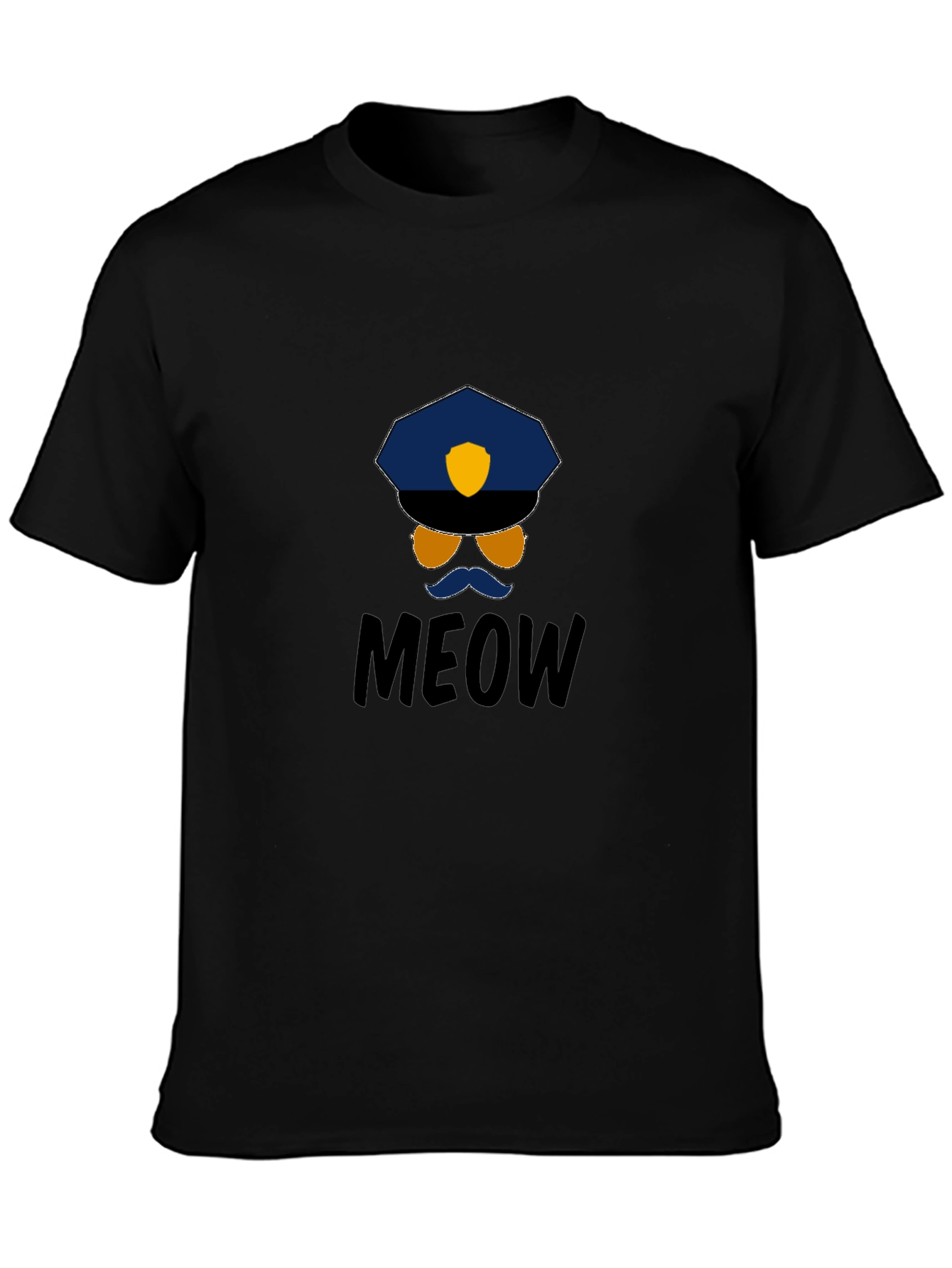 Meow Cop T-Shirt: Humorous Graphic Tee