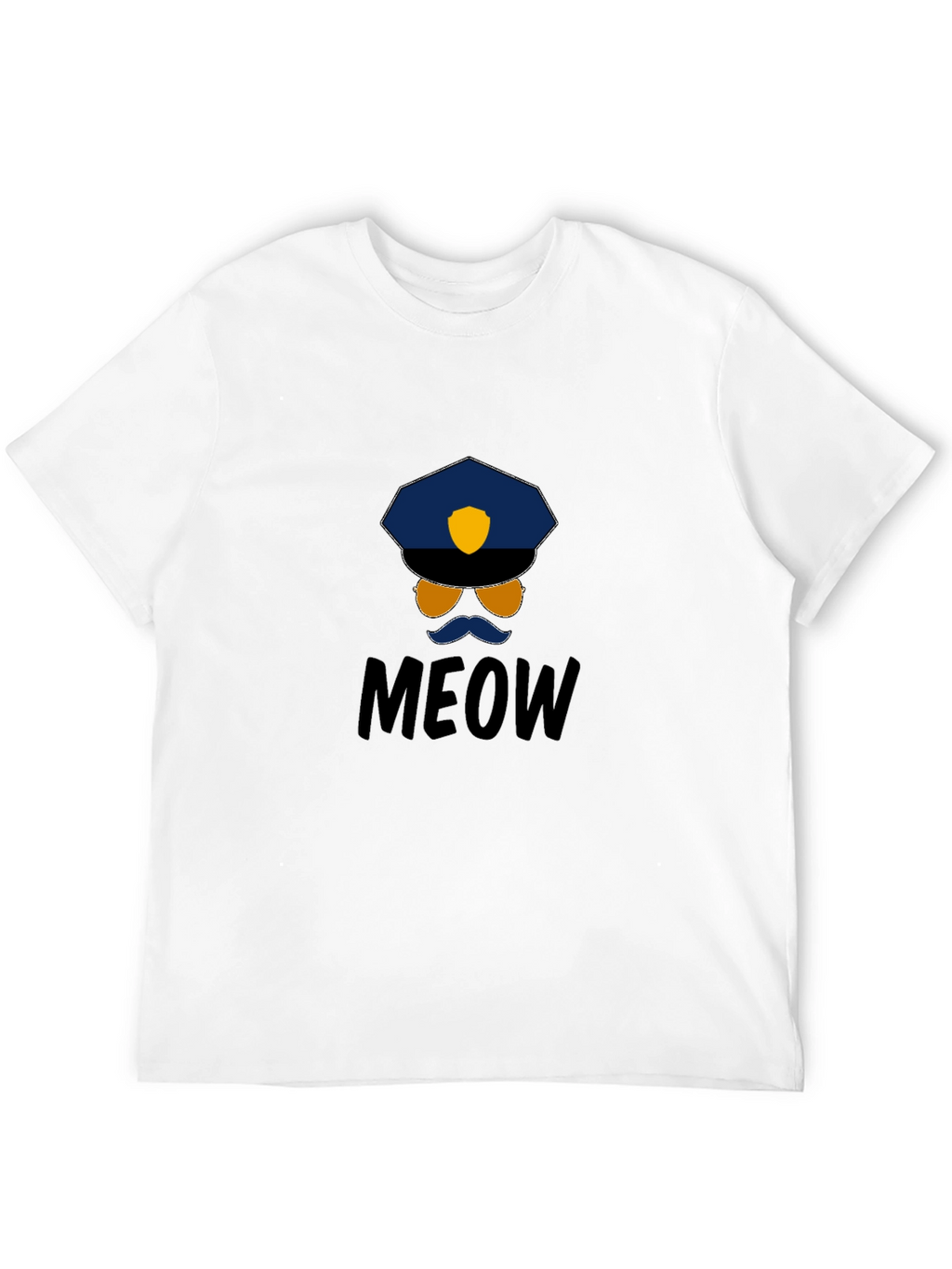 Meow Cop T-Shirt: Humorous Graphic Tee