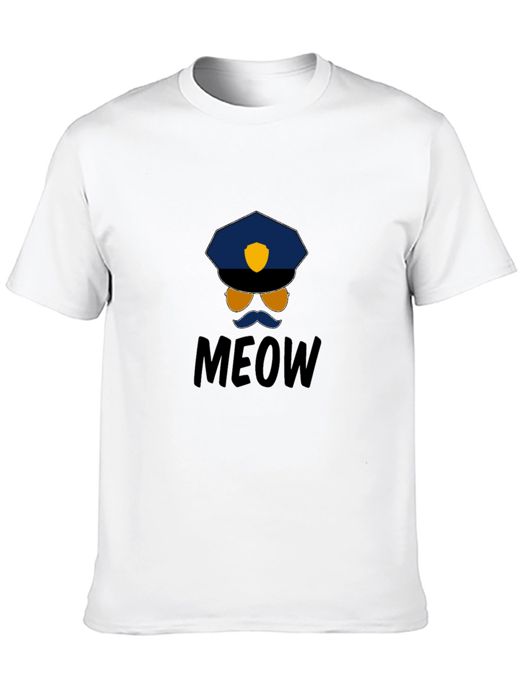 Meow Cop T-Shirt: Humorous Graphic Tee