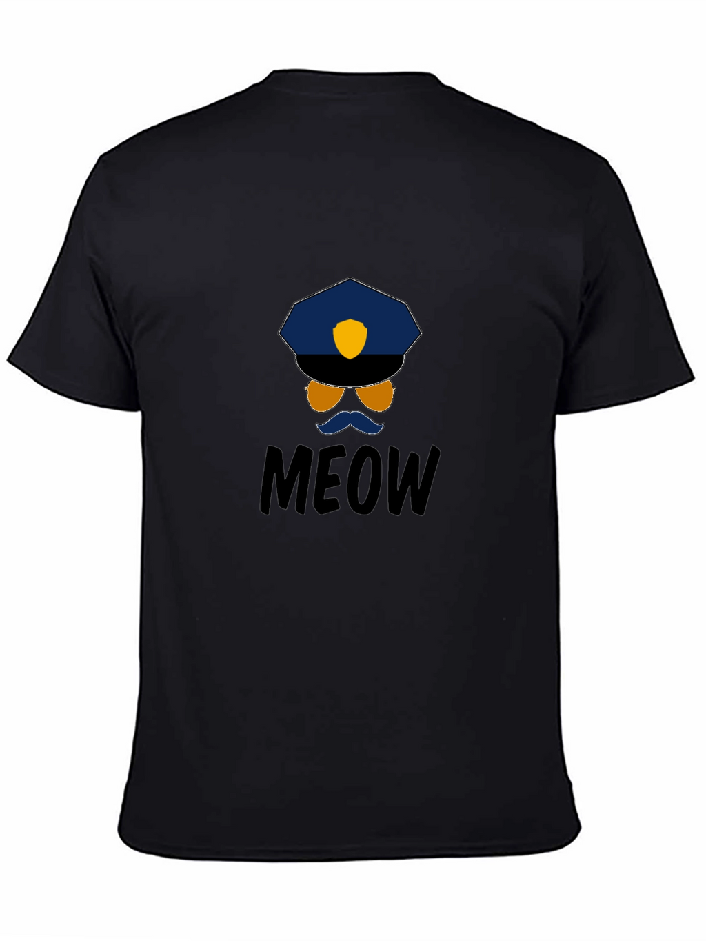 Meow Cop T-Shirt: Humorous Graphic Tee