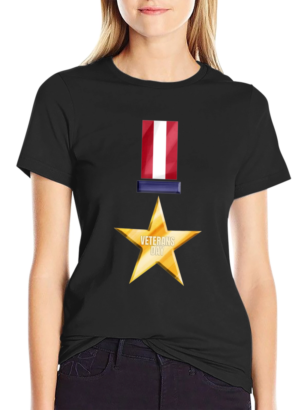 Veterans Day Star Graphic T-Shirt