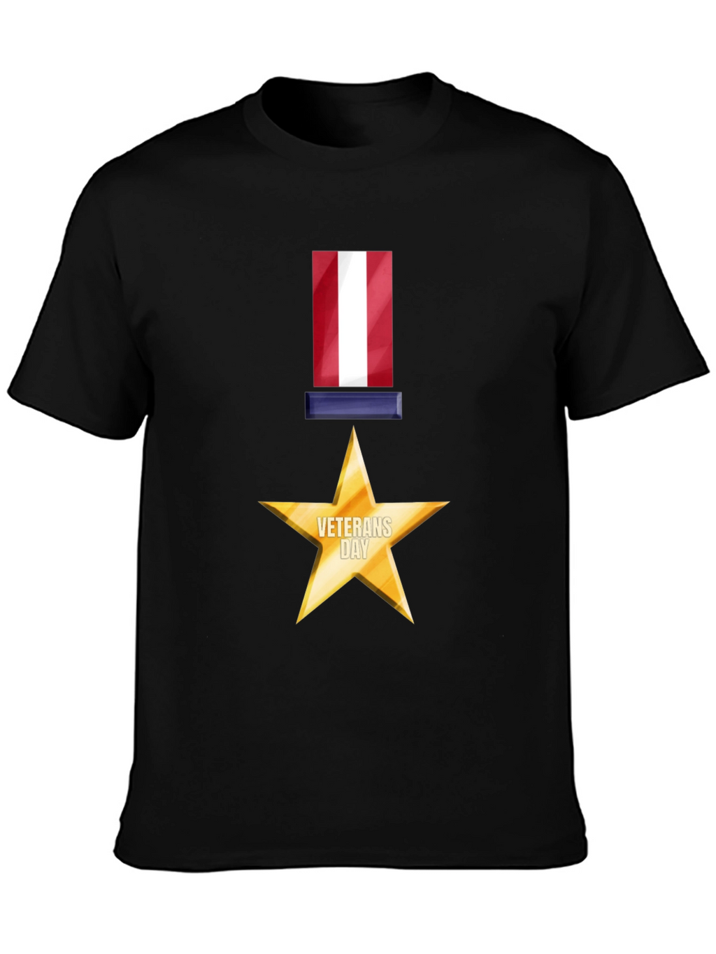 Veterans Day Star Graphic T-Shirt