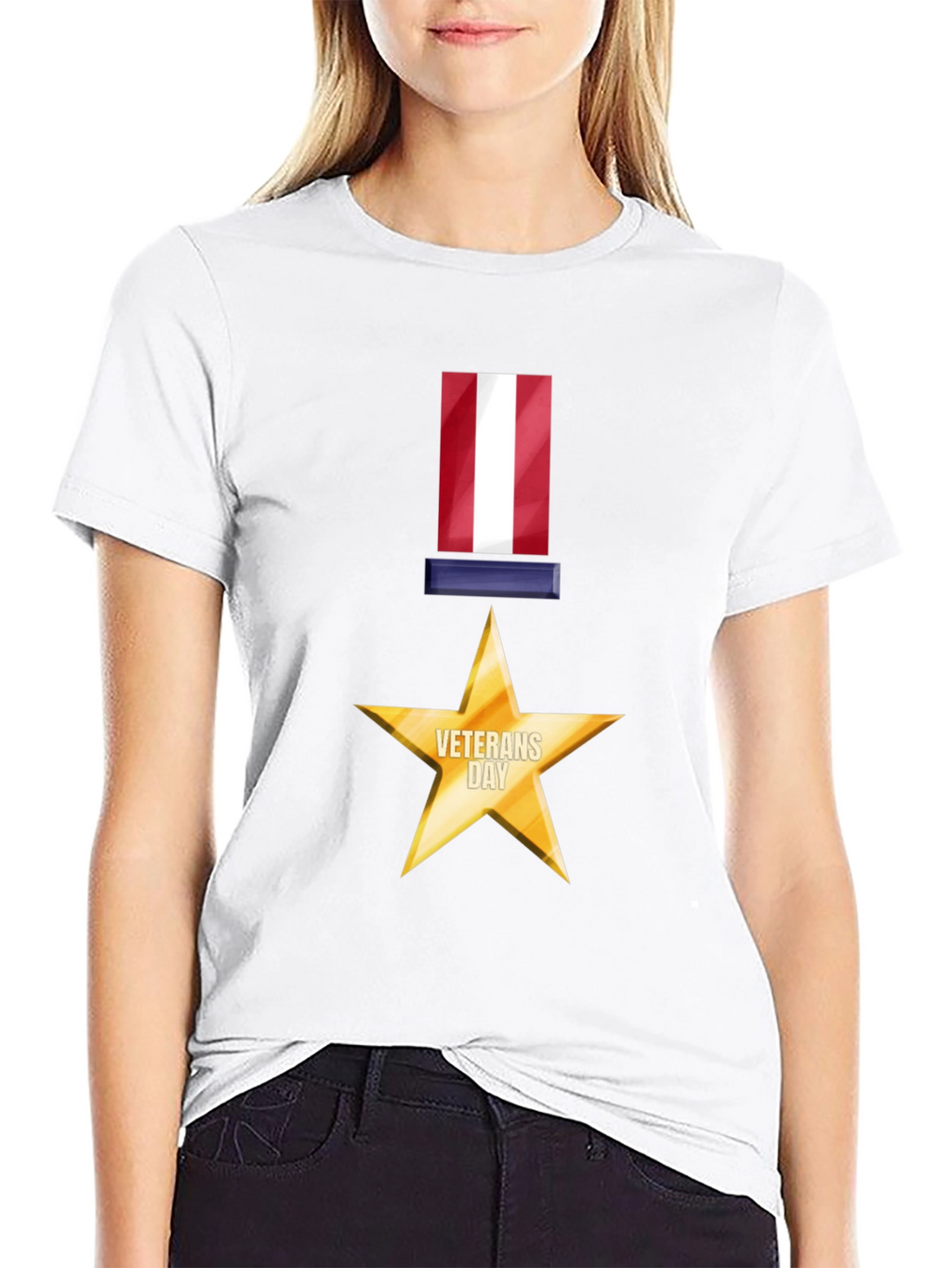 Veterans Day Star Graphic T-Shirt