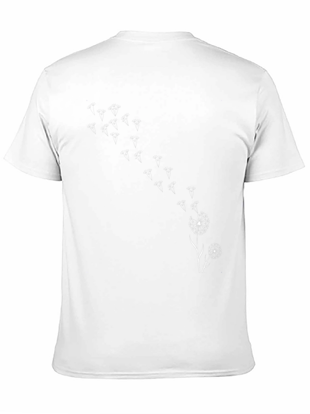 Black Dandelion Wishes T-Shirt - Trendy Graphic Tee