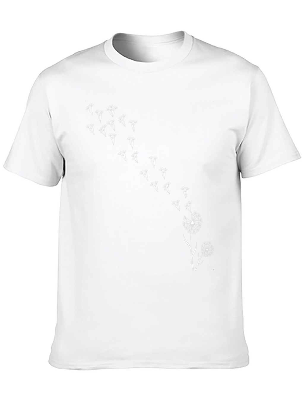 Black Dandelion Wishes T-Shirt - Trendy Graphic Tee