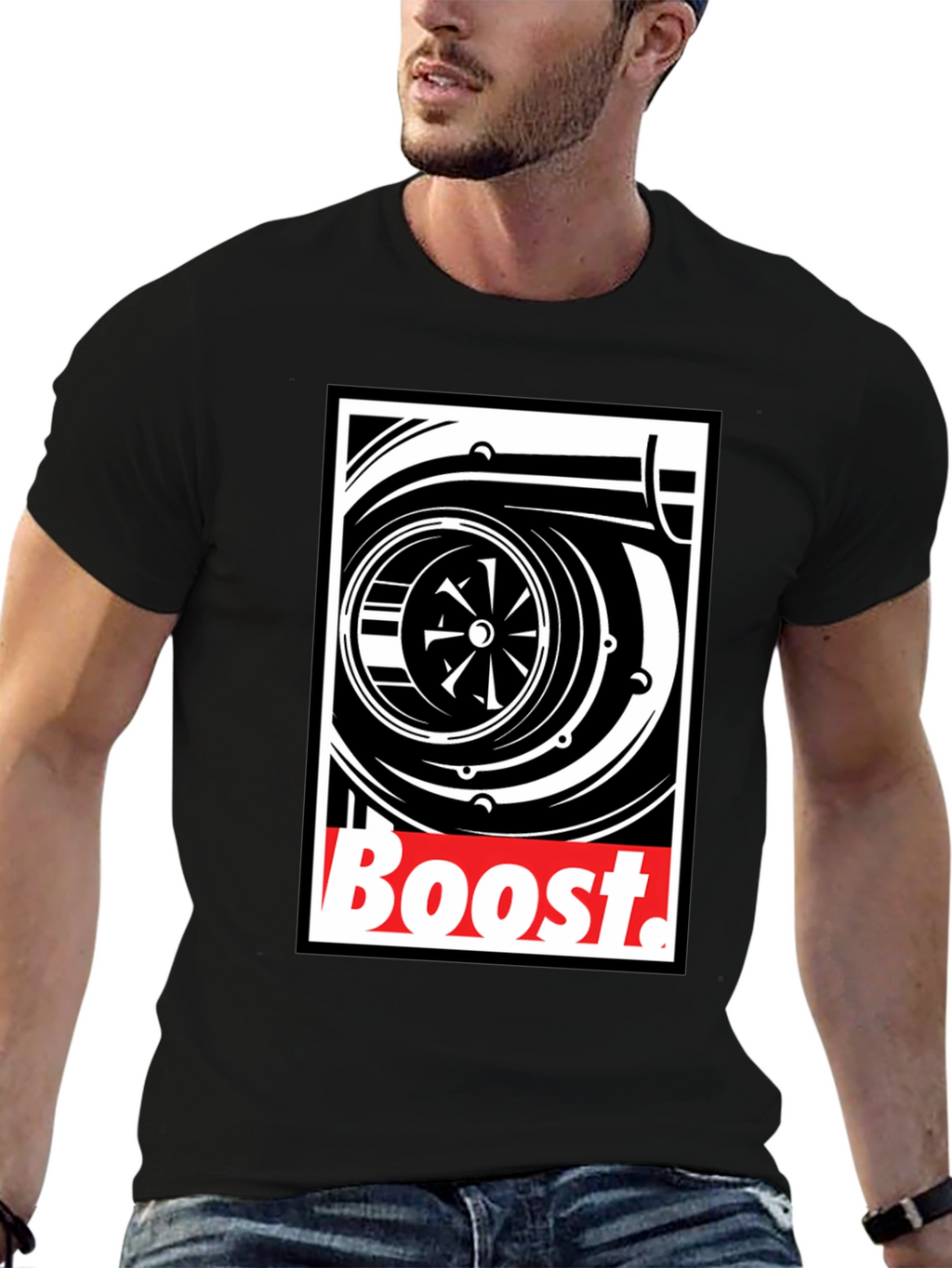 Boost Turbo T-Shirt - Black Graphic Tee