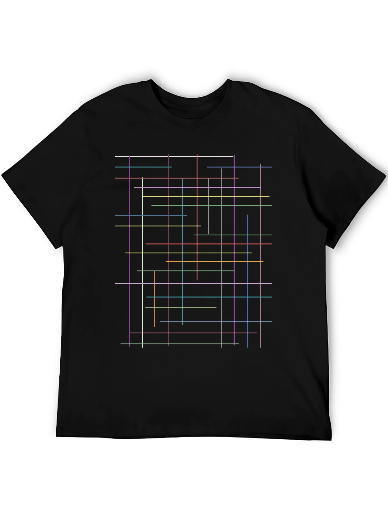 Abstract Line Art T-Shirt - Modern Graphic Tee