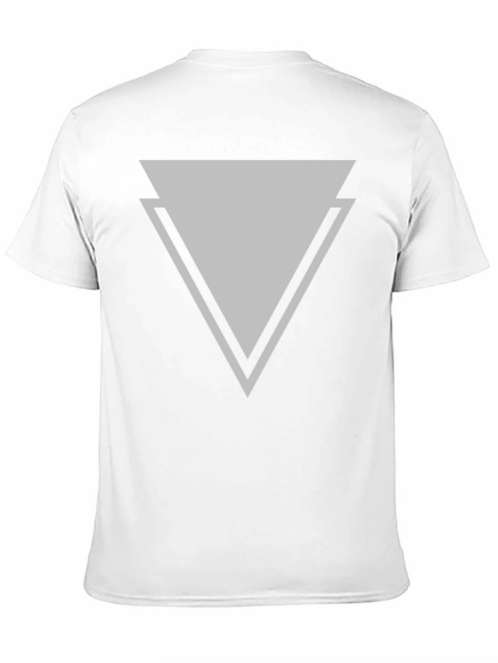 Modern Triangle Graphic Tee - Casual Black T-Shirt
