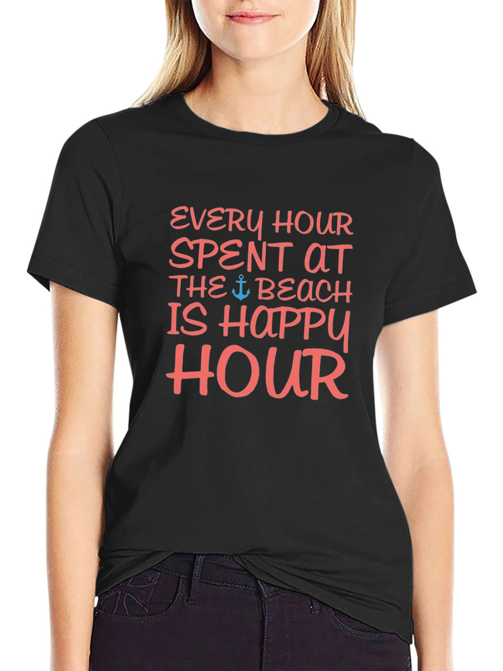 Beach Happy Hour Graphic T-Shirt