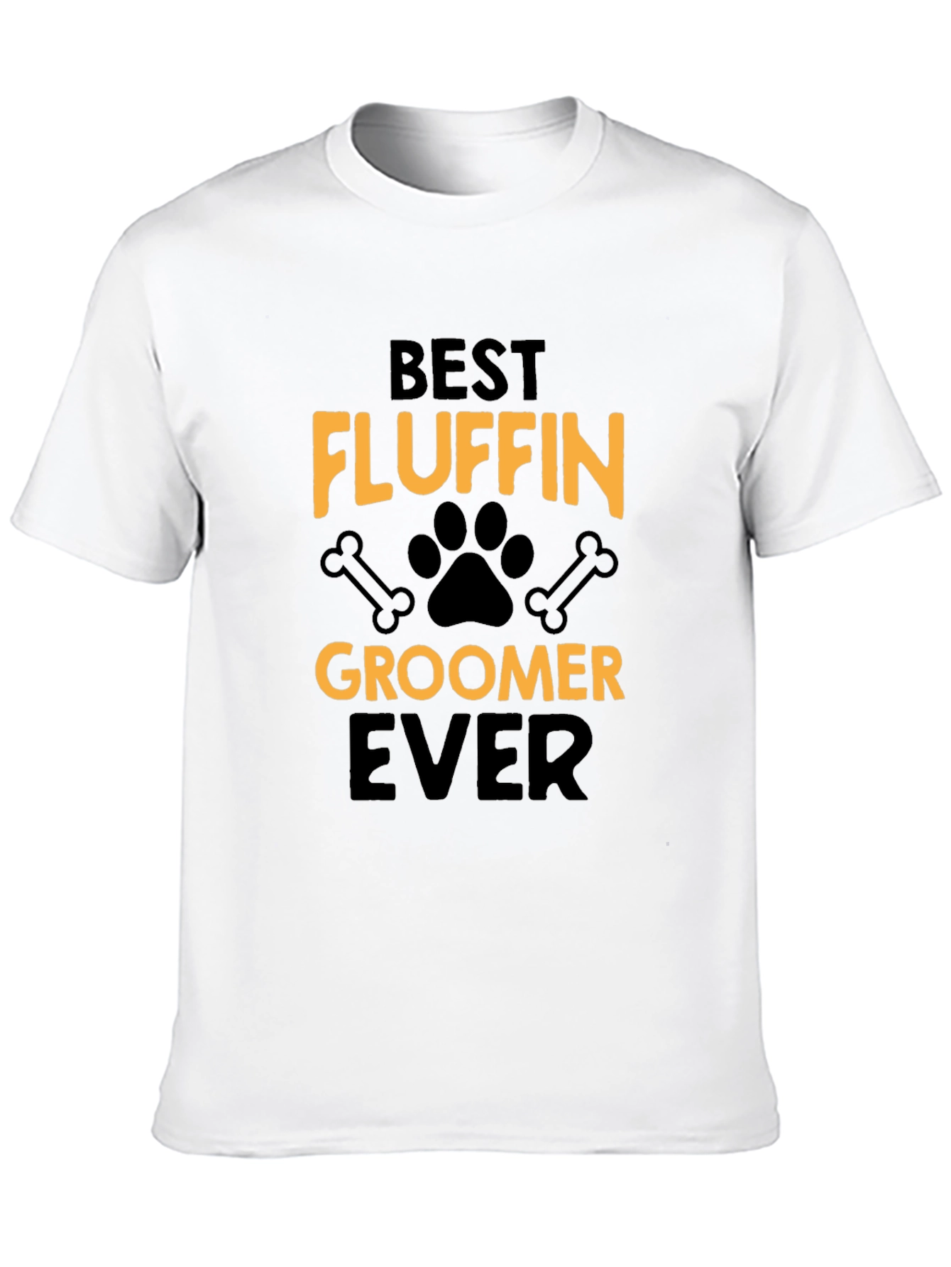 Best Fluffin Groomer Ever Black T-Shirt