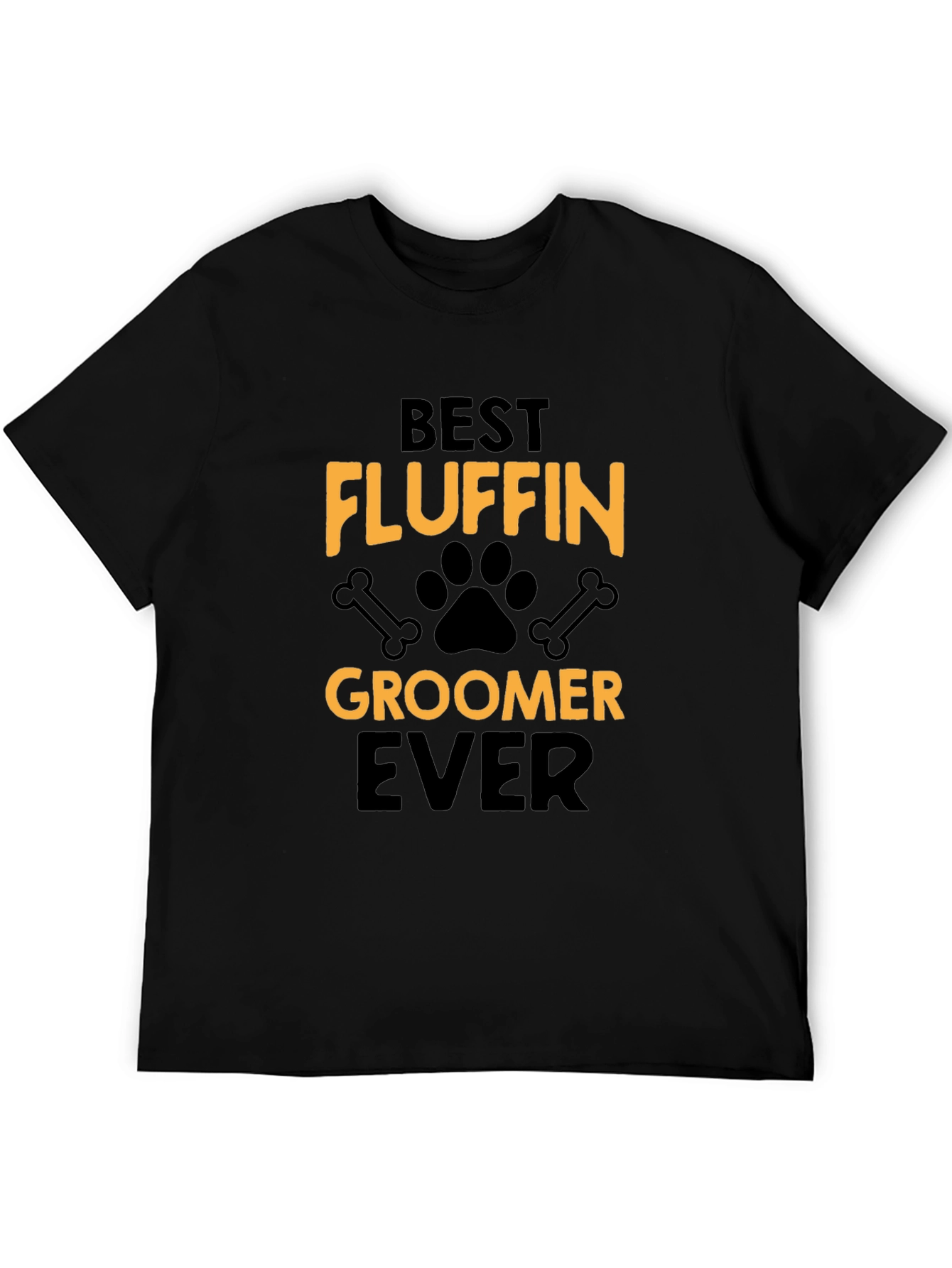 Best Fluffin Groomer Ever Black T-Shirt