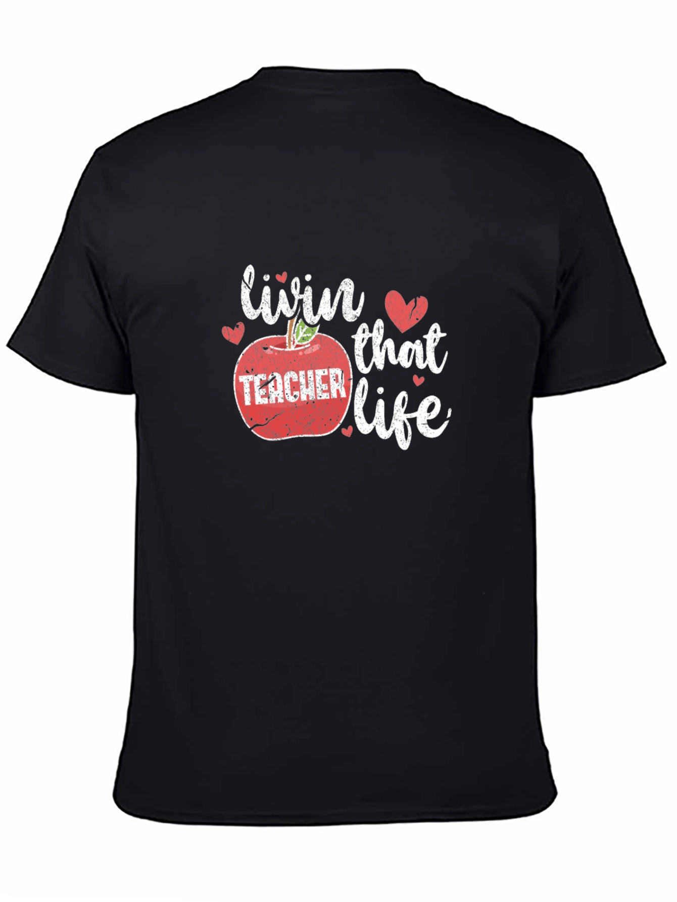 Livin That Teacher Life Graphic Tee - Black