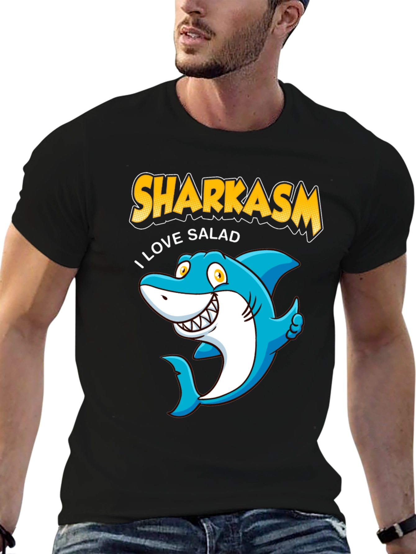 Sharkasm I Love Salad T-Shirt
