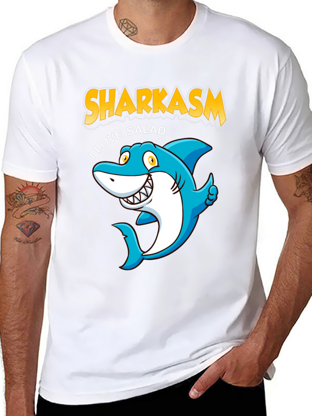 Sharkasm I Love Salad T-Shirt