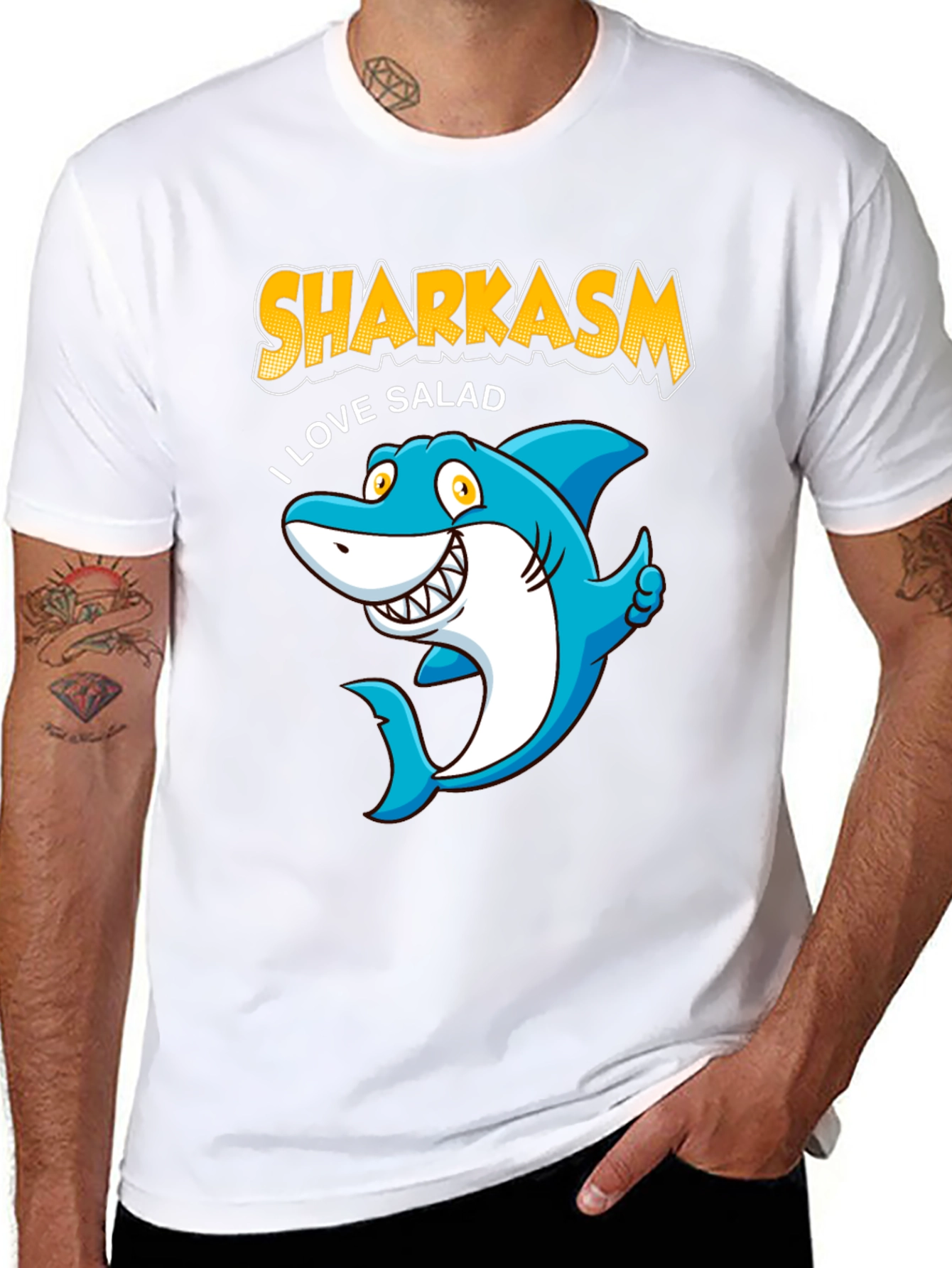Sharkasm I Love Salad T-Shirt