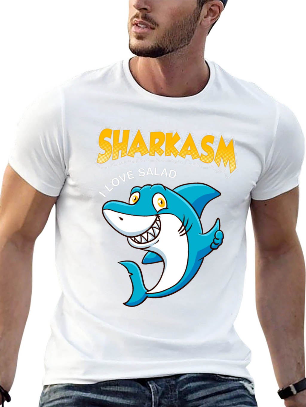 Sharkasm I Love Salad T-Shirt