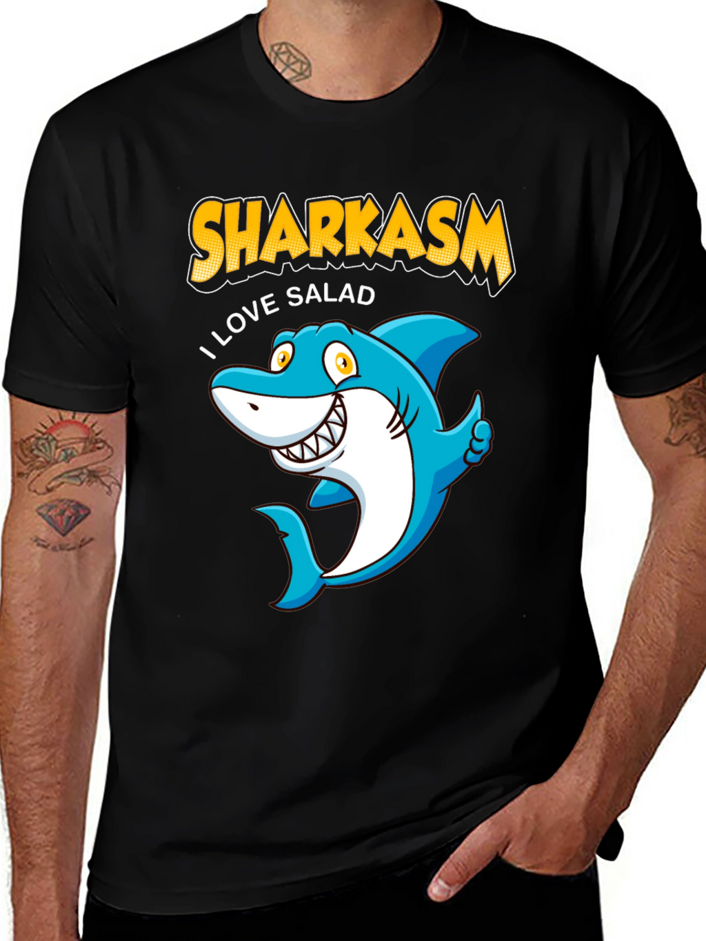 Sharkasm I Love Salad T-Shirt