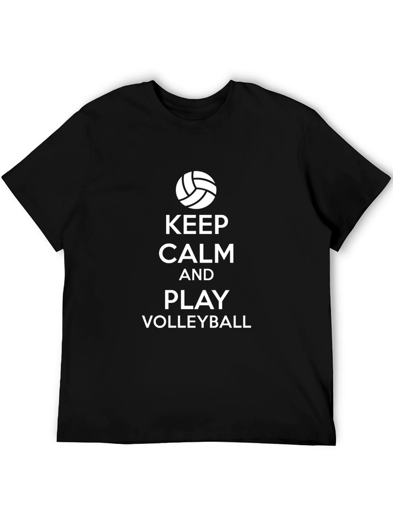 Keep Calm and Play Volleyball Graphic Tee