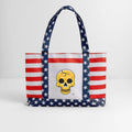 Yellow Cartoon Skull with Crack Graphic Style