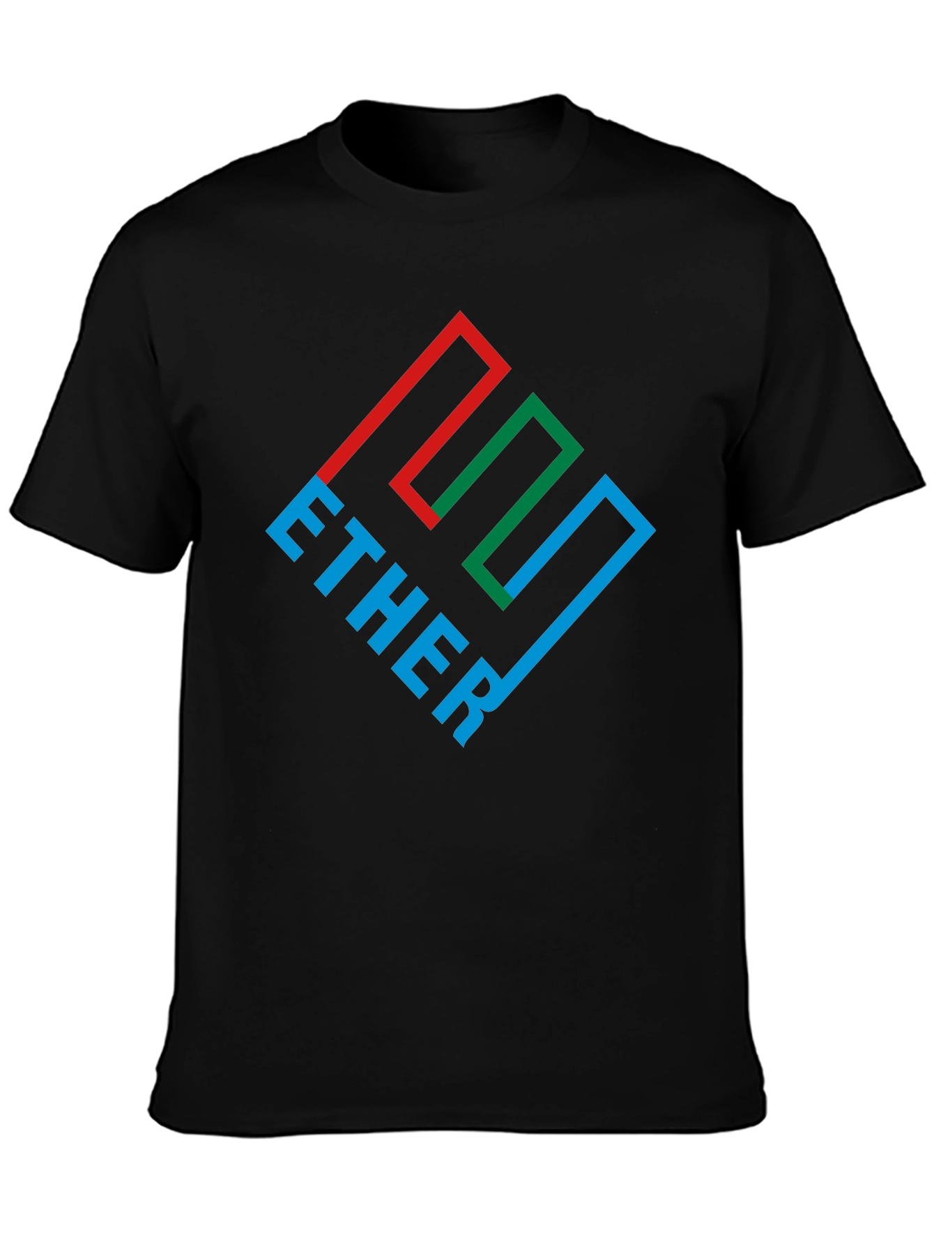 Ether Graphic Tee - Black Cotton Blend