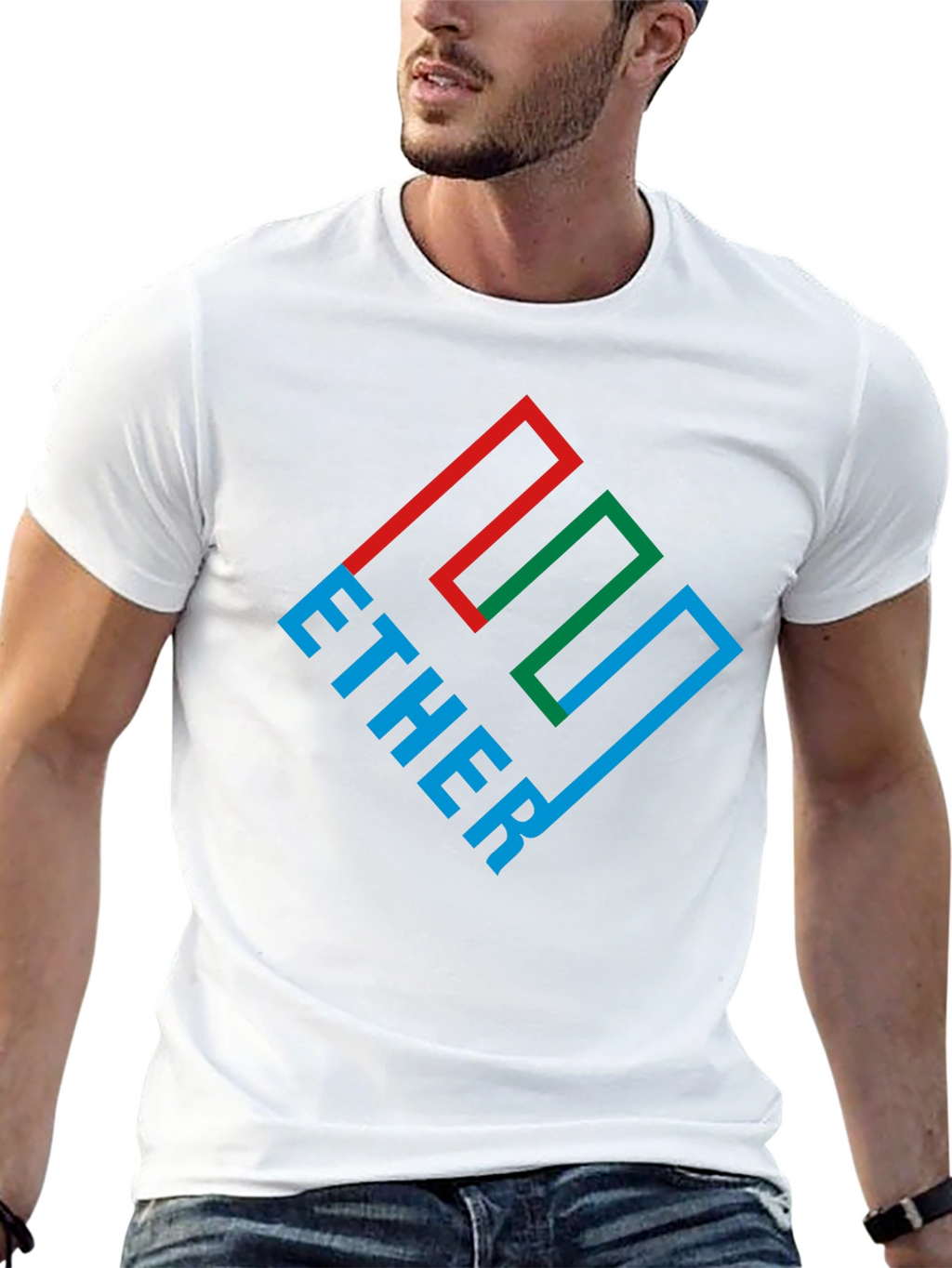 Ether Graphic Tee - Black Cotton Blend
