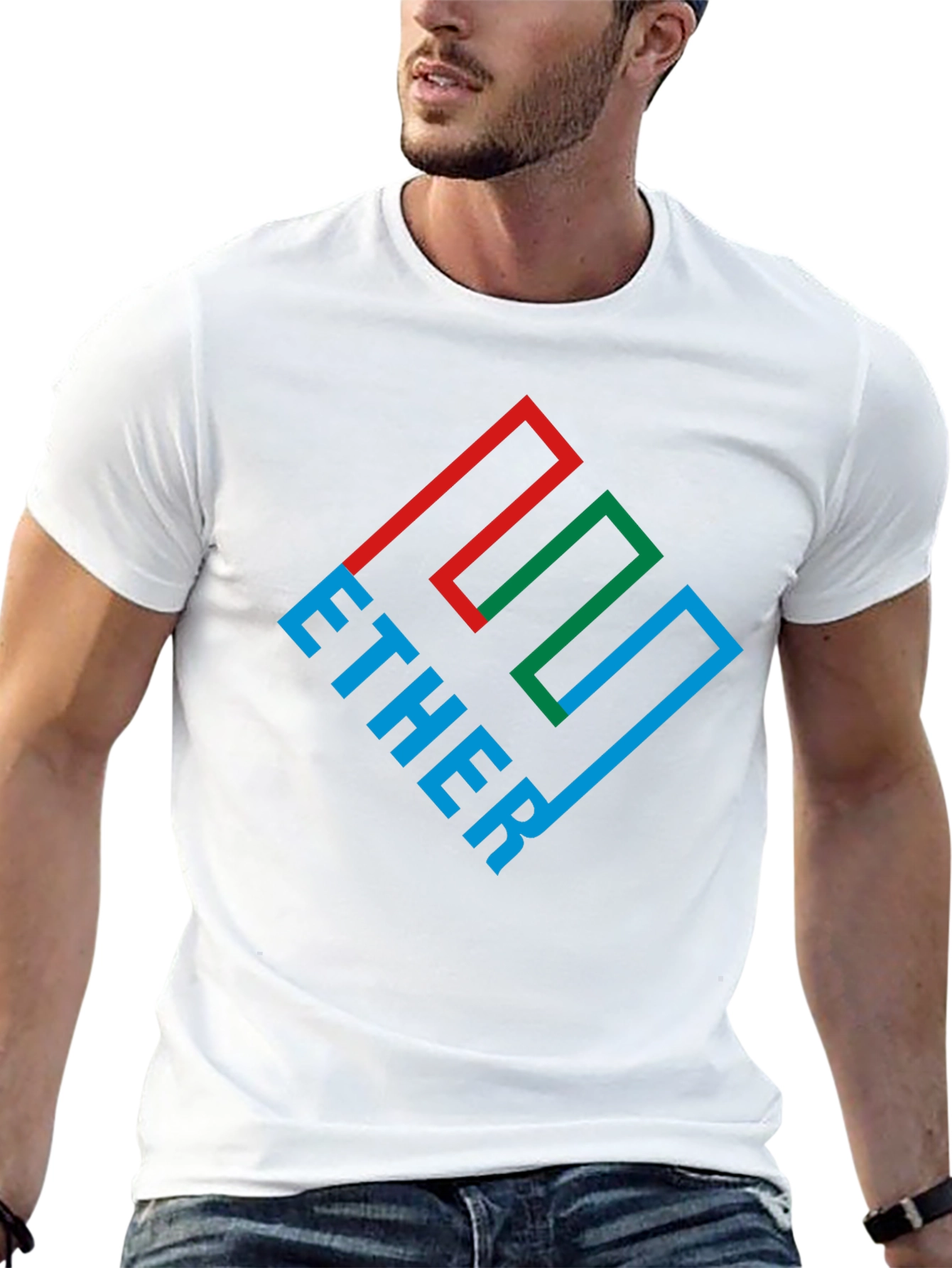Ether Graphic Tee - Black Cotton Blend