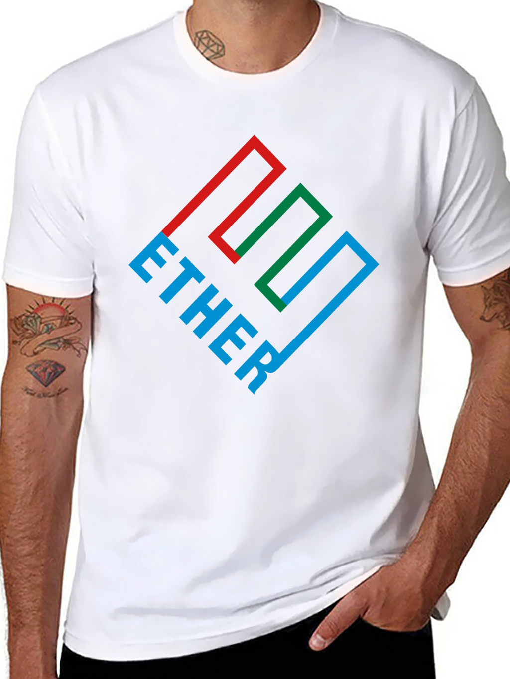 Ether Graphic Tee - Black Cotton Blend