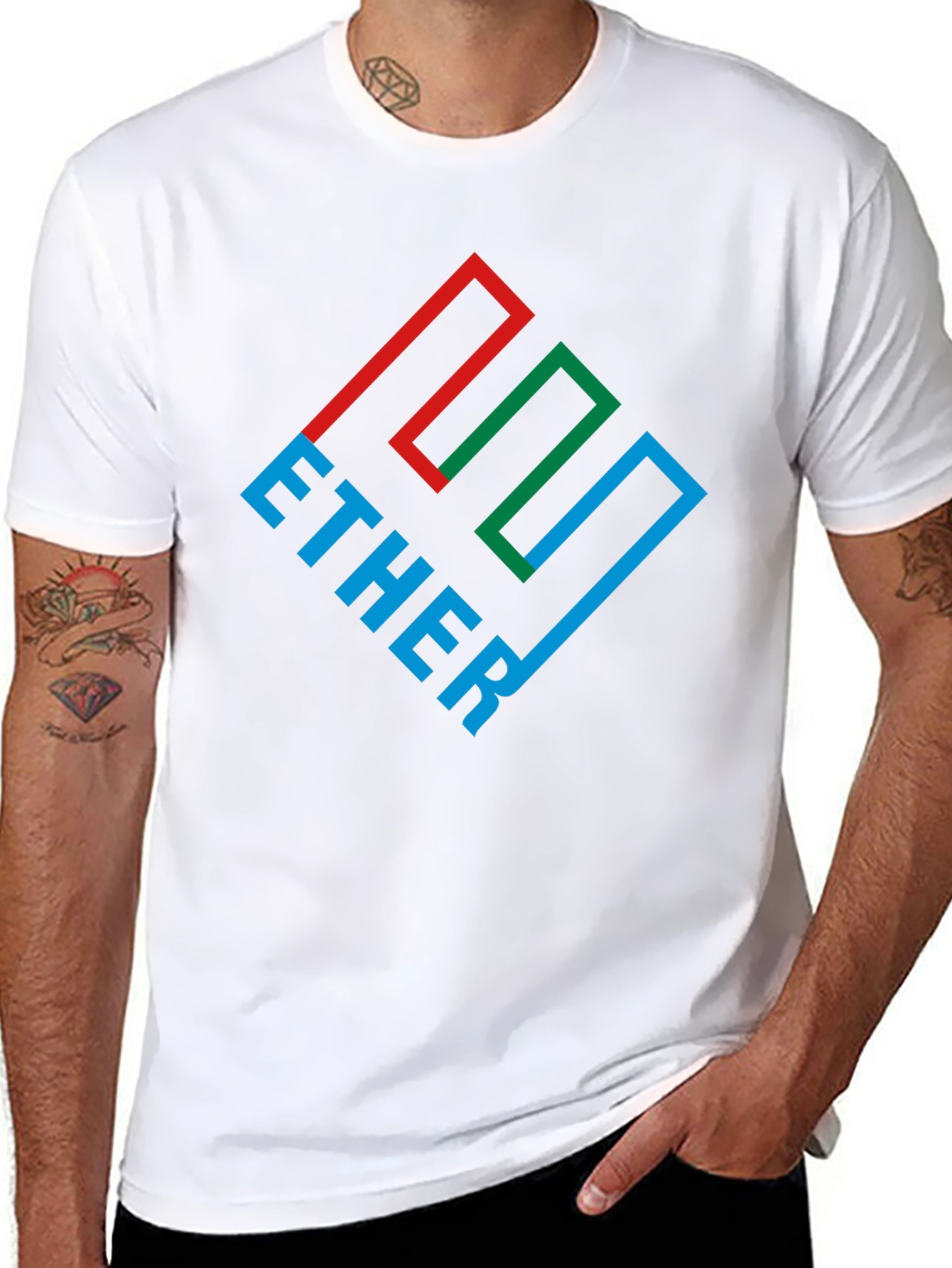 Ether Graphic Tee - Black Cotton Blend