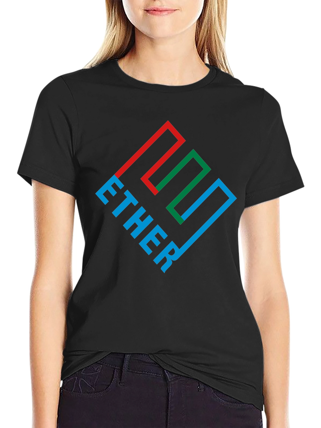Ether Graphic Tee - Black Cotton Blend