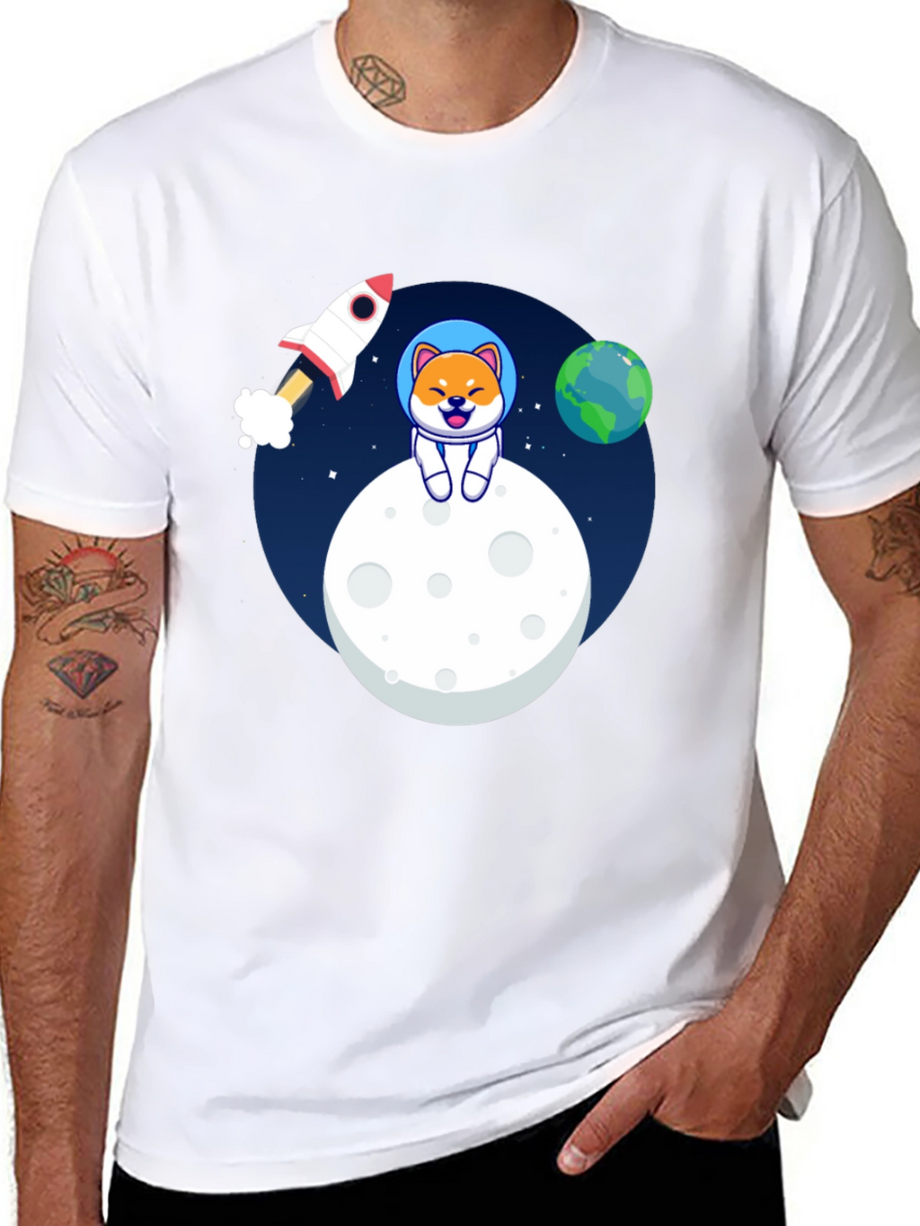 Shiba Inu Astronaut T-Shirt - To the Moon!