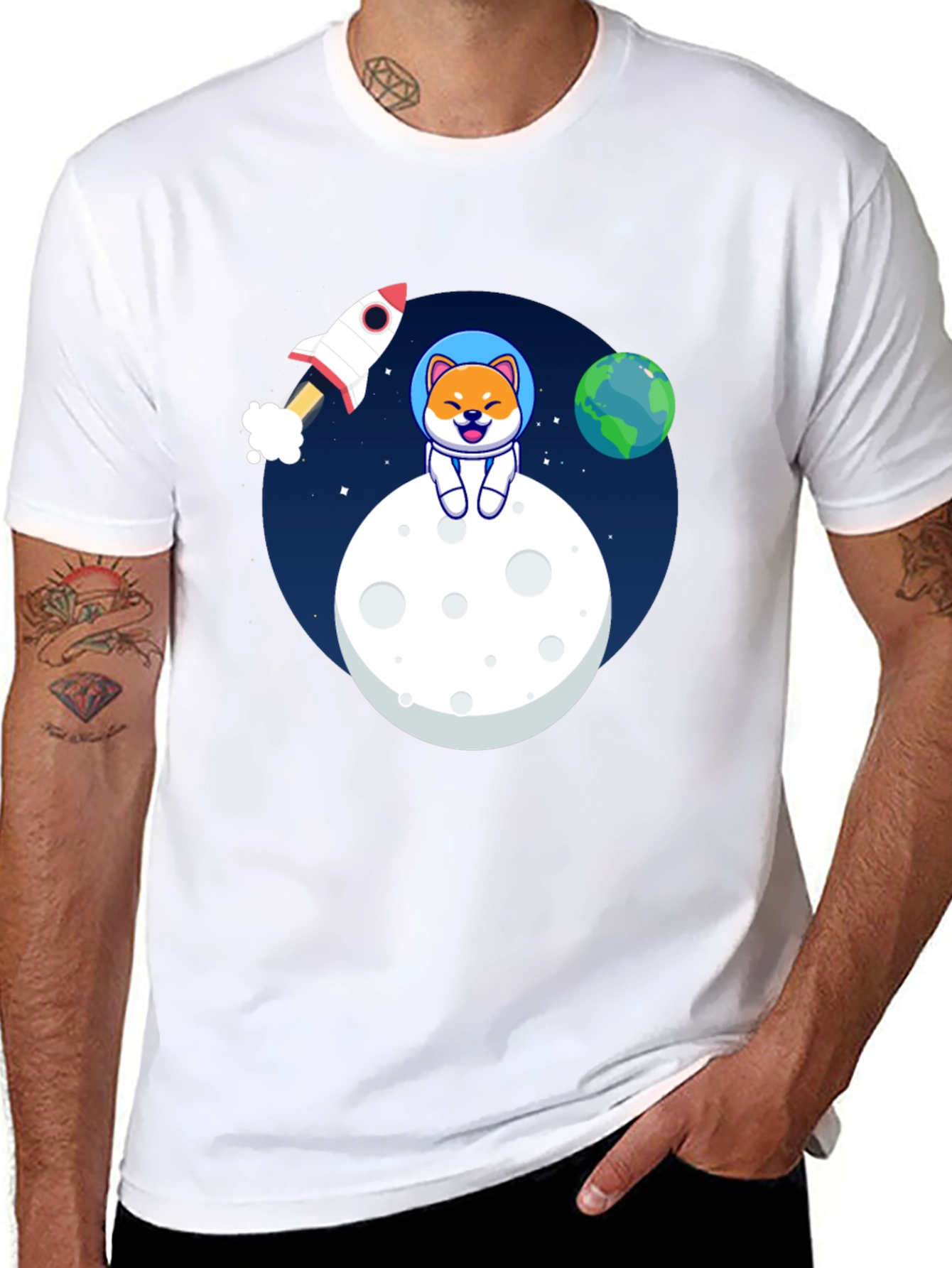 Shiba Inu Astronaut T-Shirt - To the Moon!
