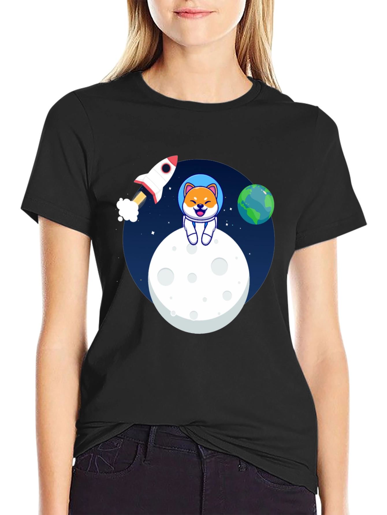 Shiba Inu Astronaut T-Shirt - To the Moon!