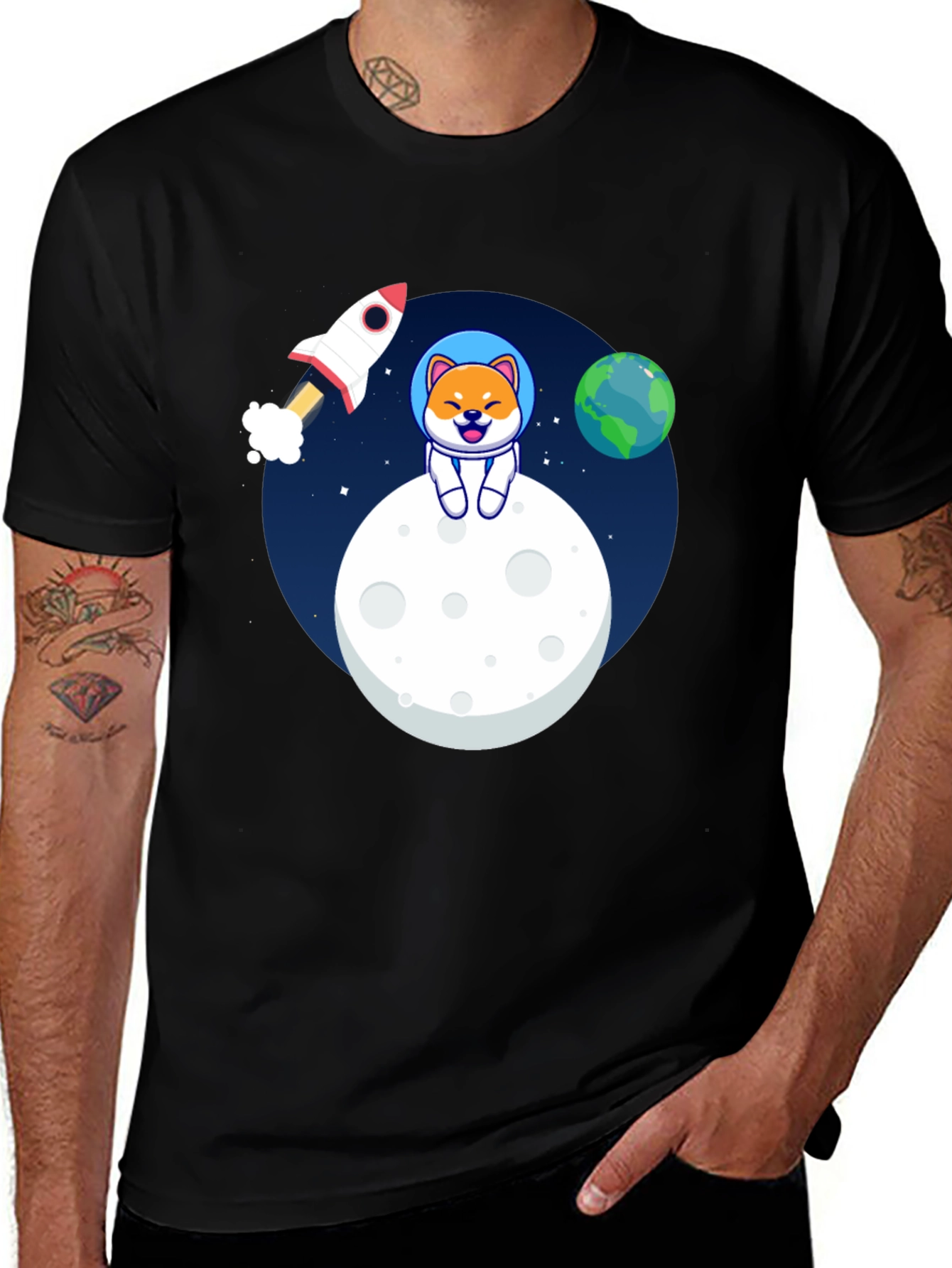 Shiba Inu Astronaut T-Shirt - To the Moon!