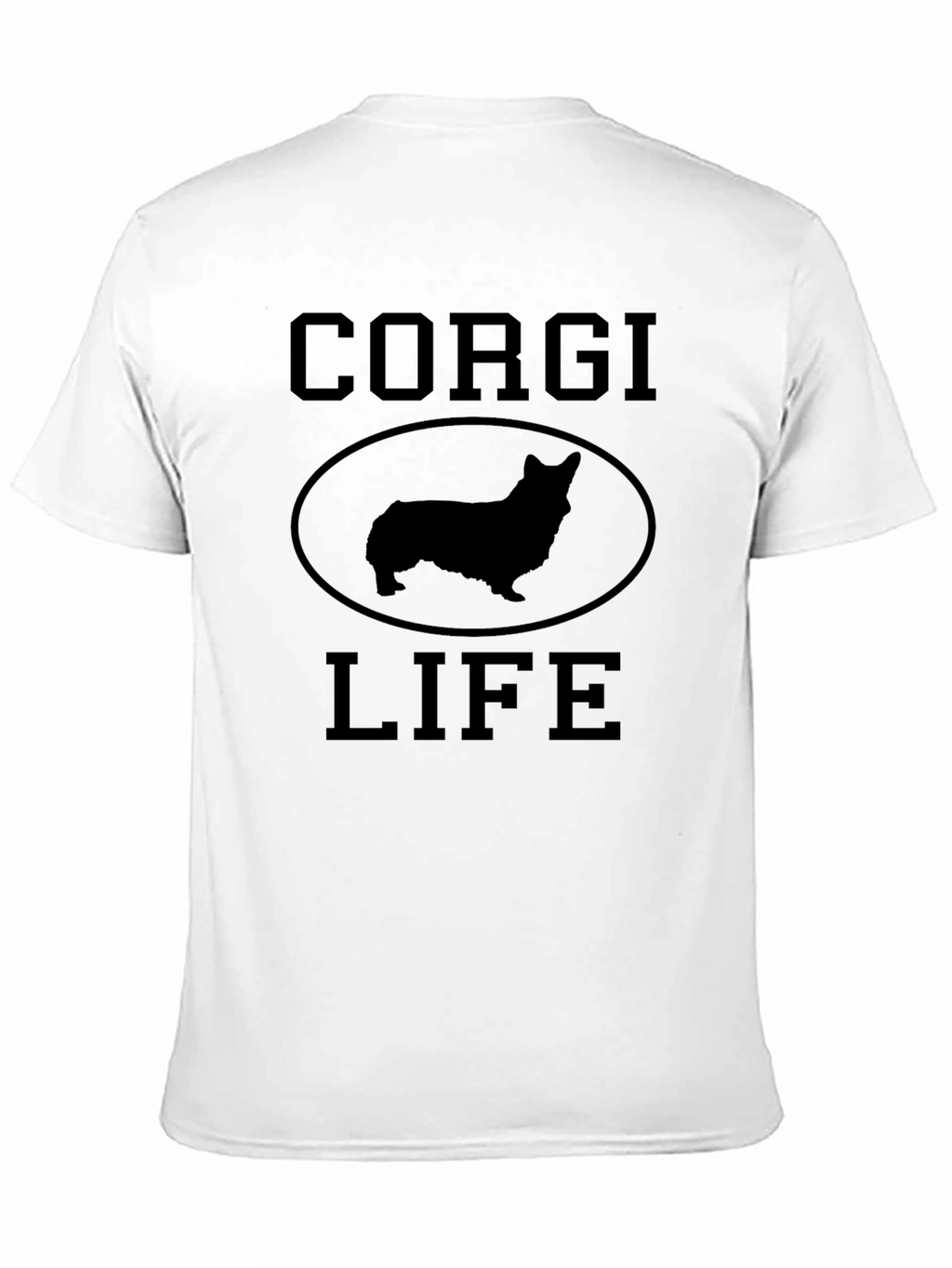 Corgi Life Black Graphic Tee