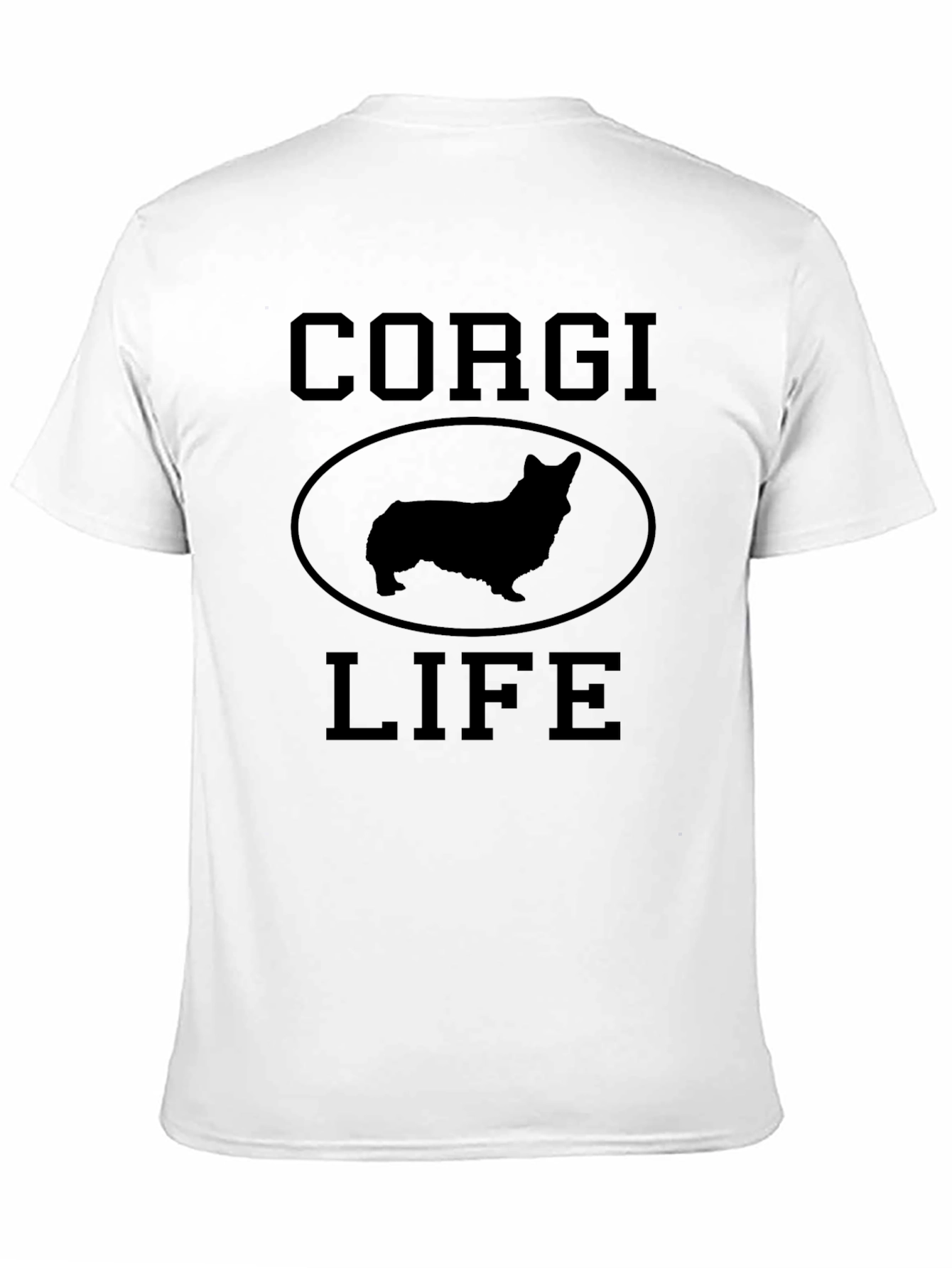 Corgi Life Black Graphic Tee