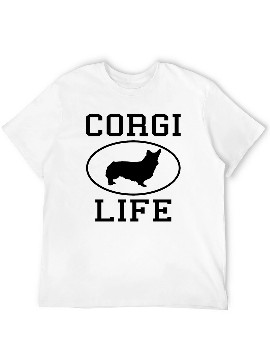 Corgi Life Black Graphic Tee