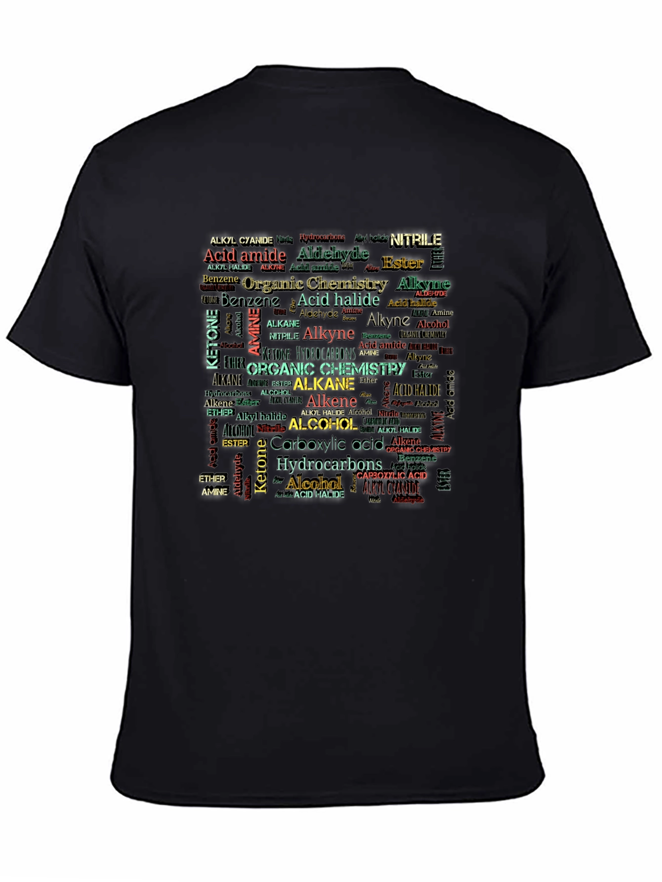 Organic Chemistry T-Shirt - Science Word Art Tee