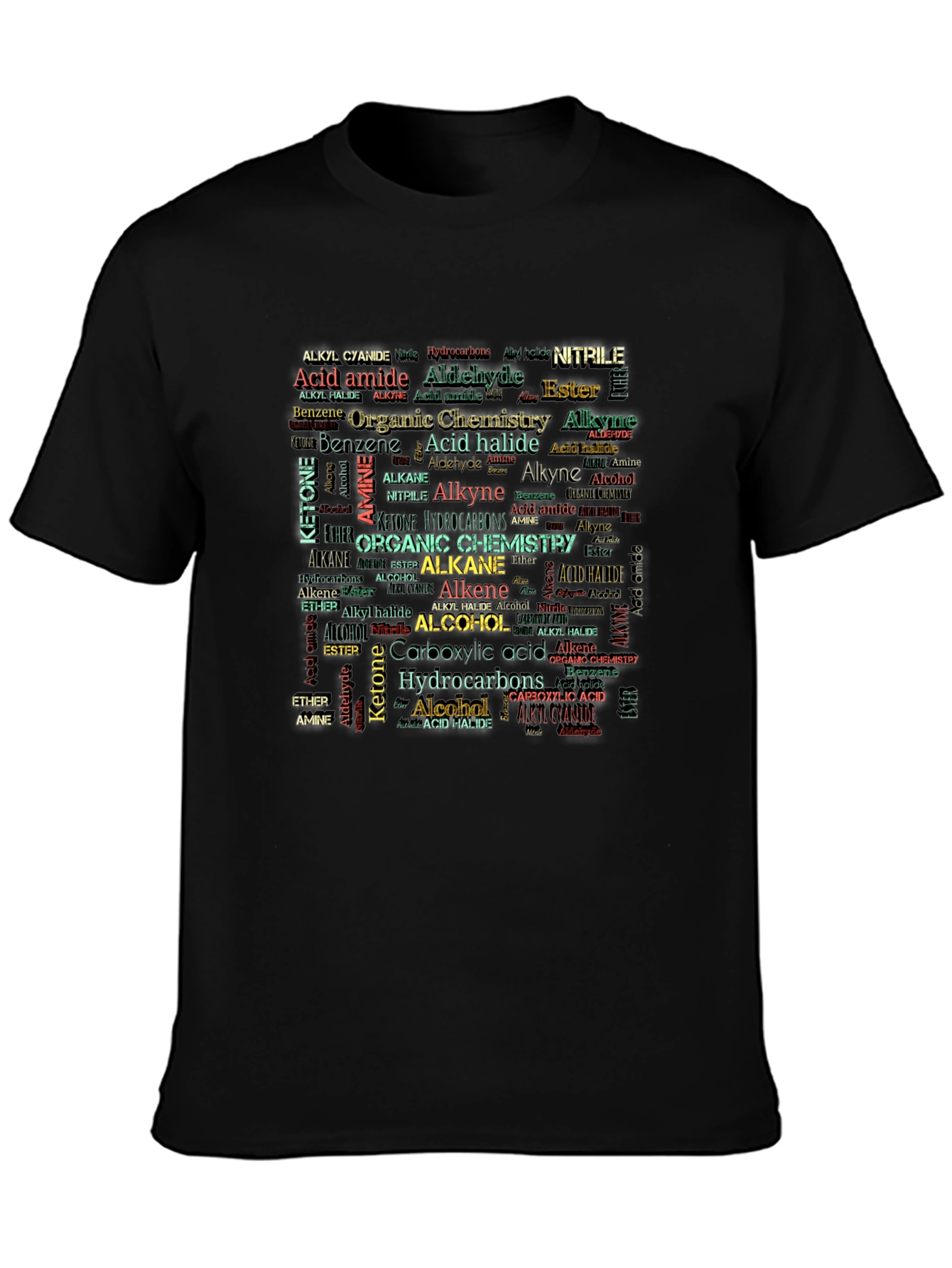 Organic Chemistry T-Shirt - Science Word Art Tee