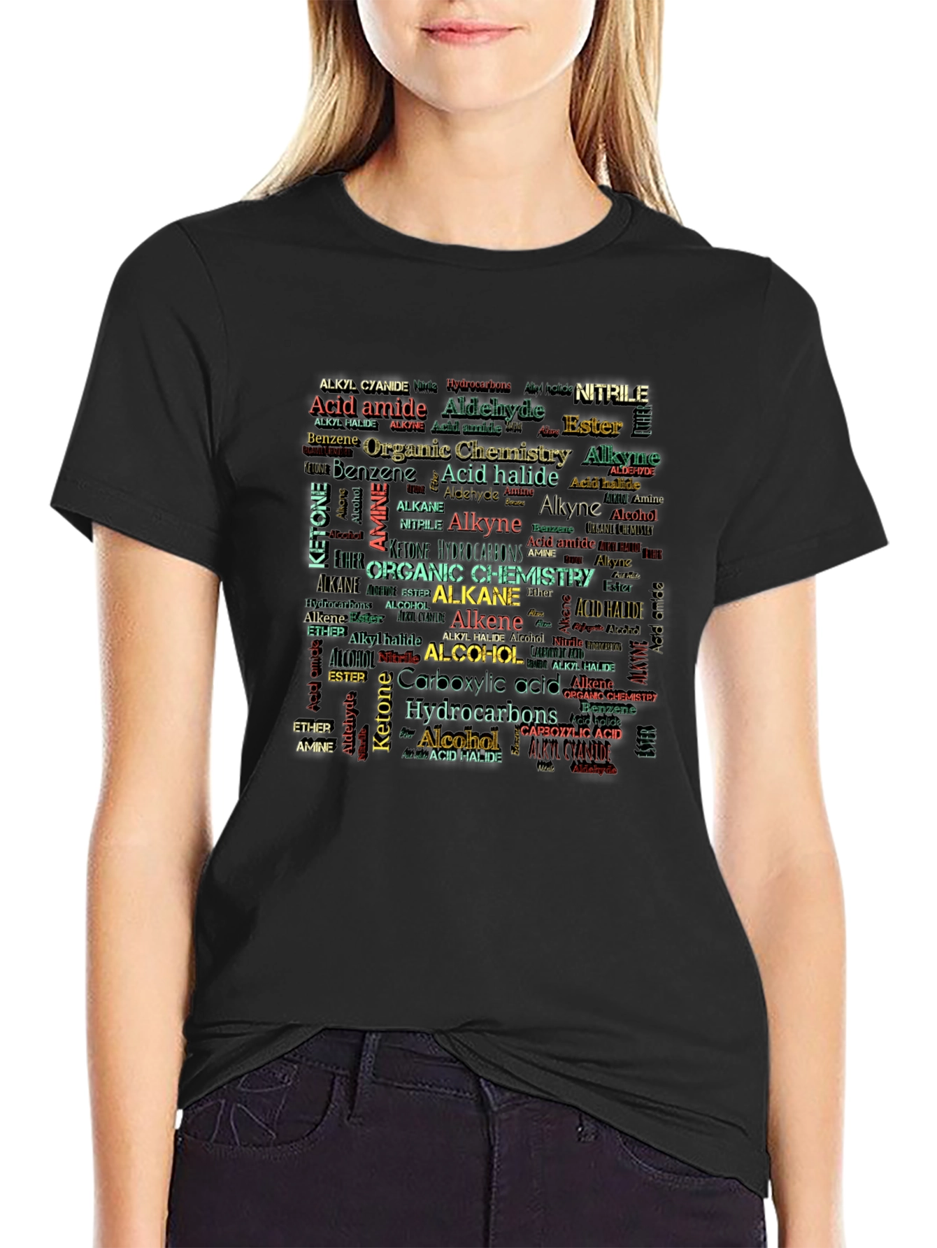 Organic Chemistry T-Shirt - Science Word Art Tee