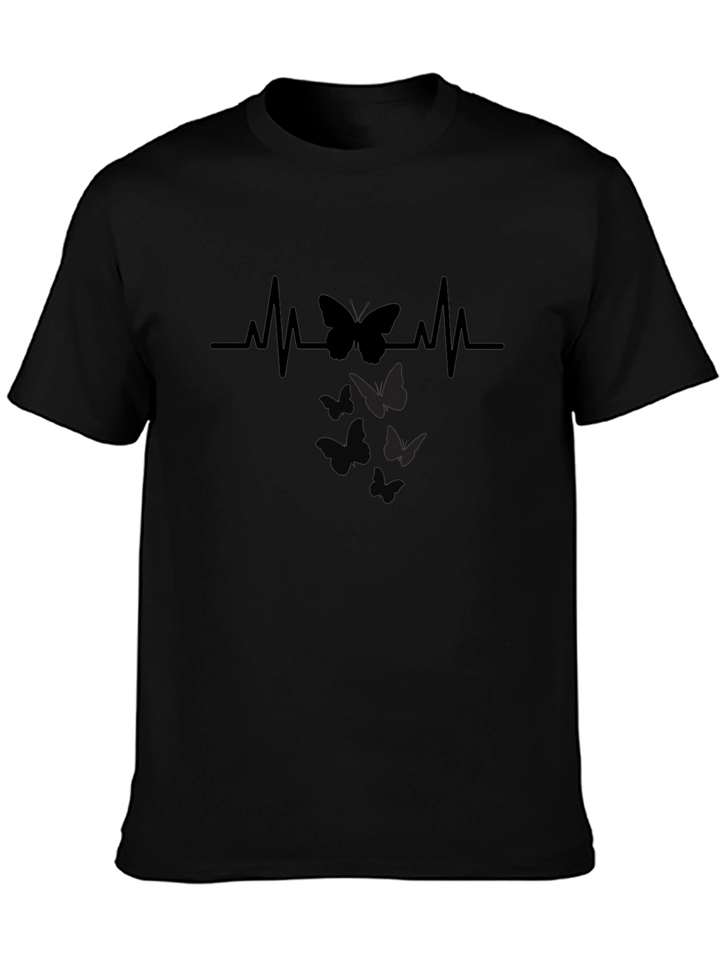 Butterfly Heartbeat Graphic T-Shirt