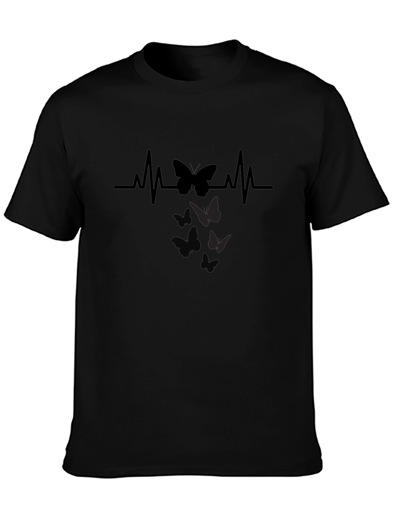Butterfly Heartbeat Graphic T-Shirt