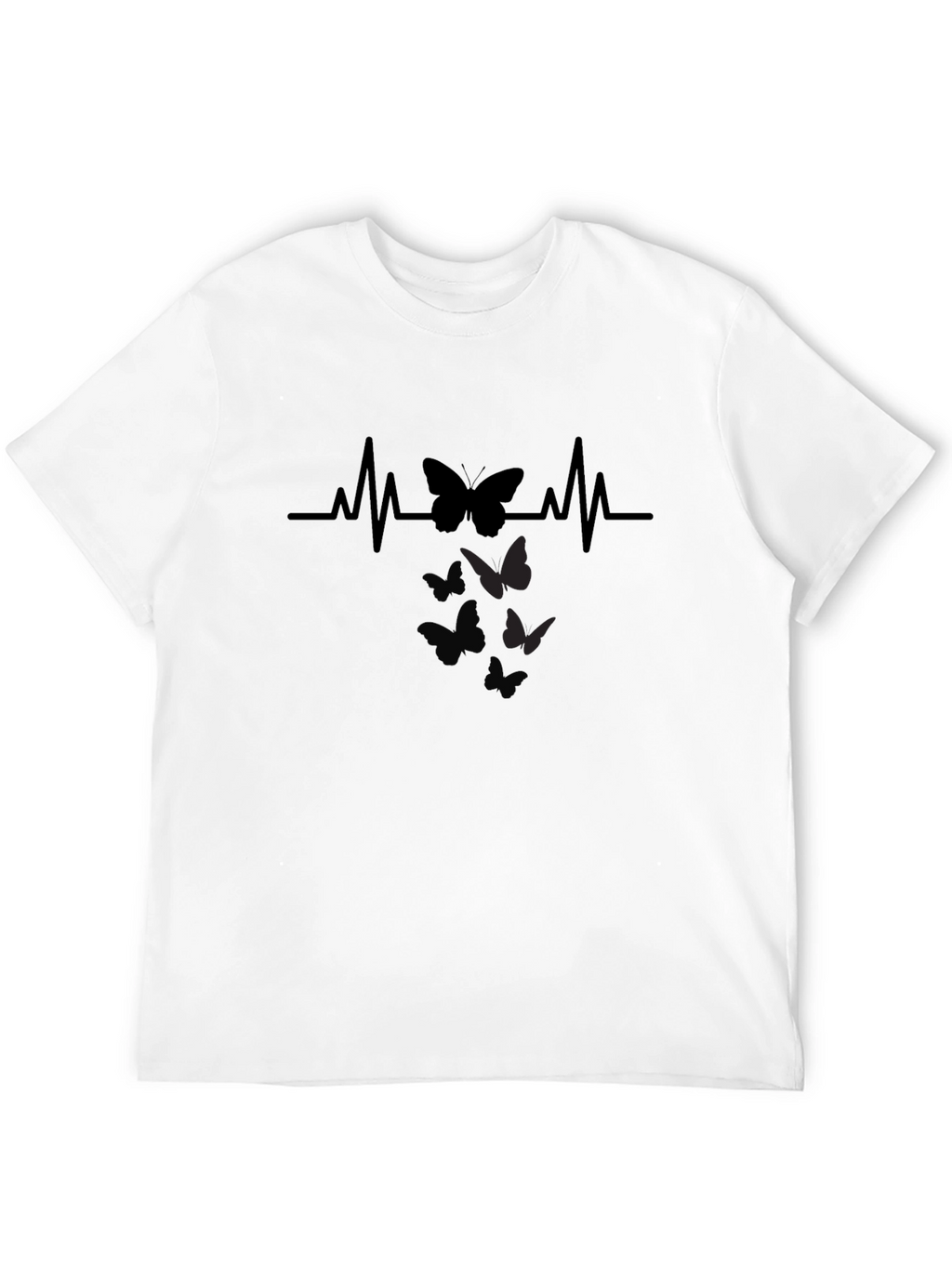 Butterfly Heartbeat Graphic T-Shirt