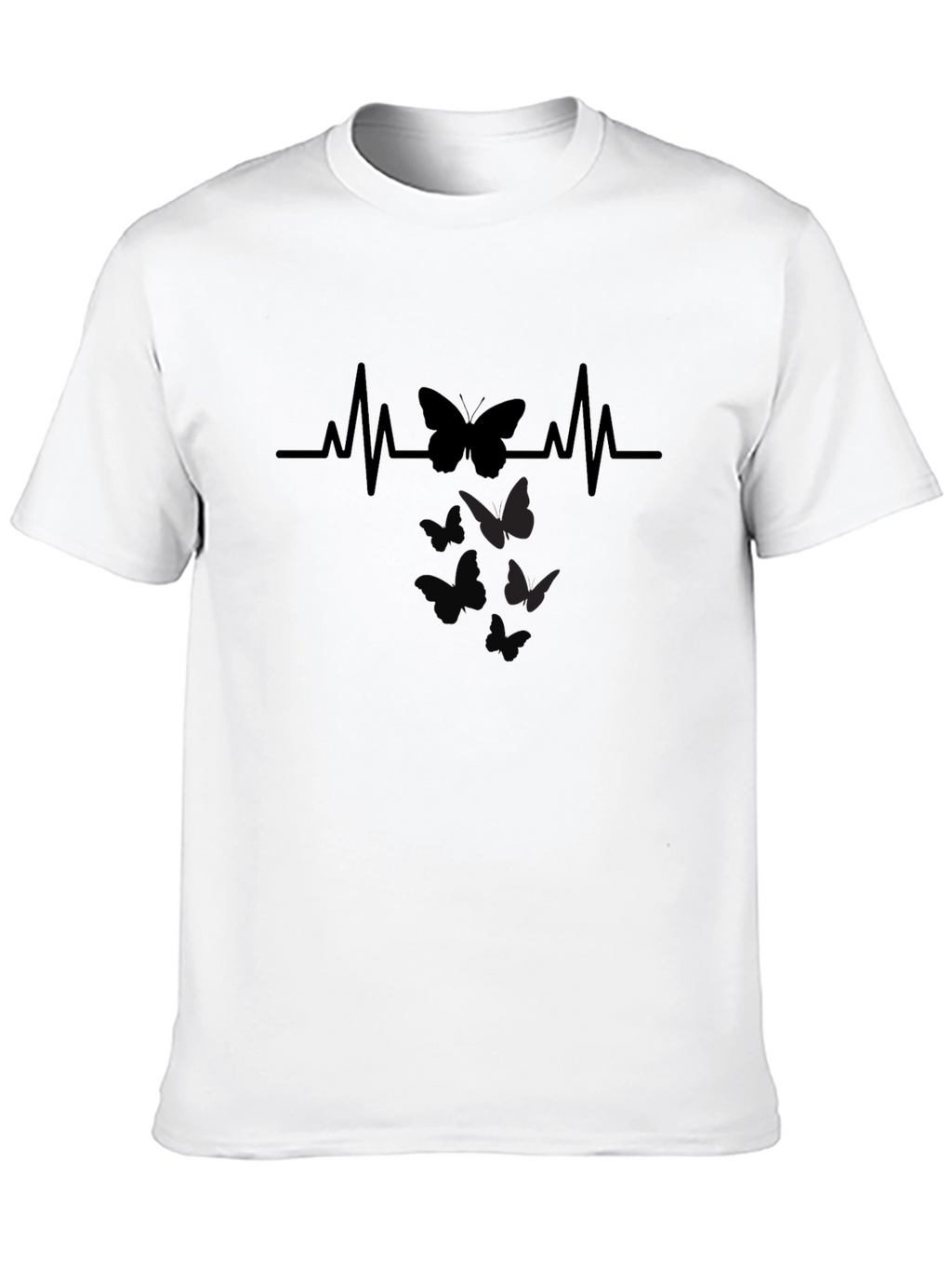 Butterfly Heartbeat Graphic T-Shirt