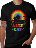 Ally Cat Rainbow T-Shirt